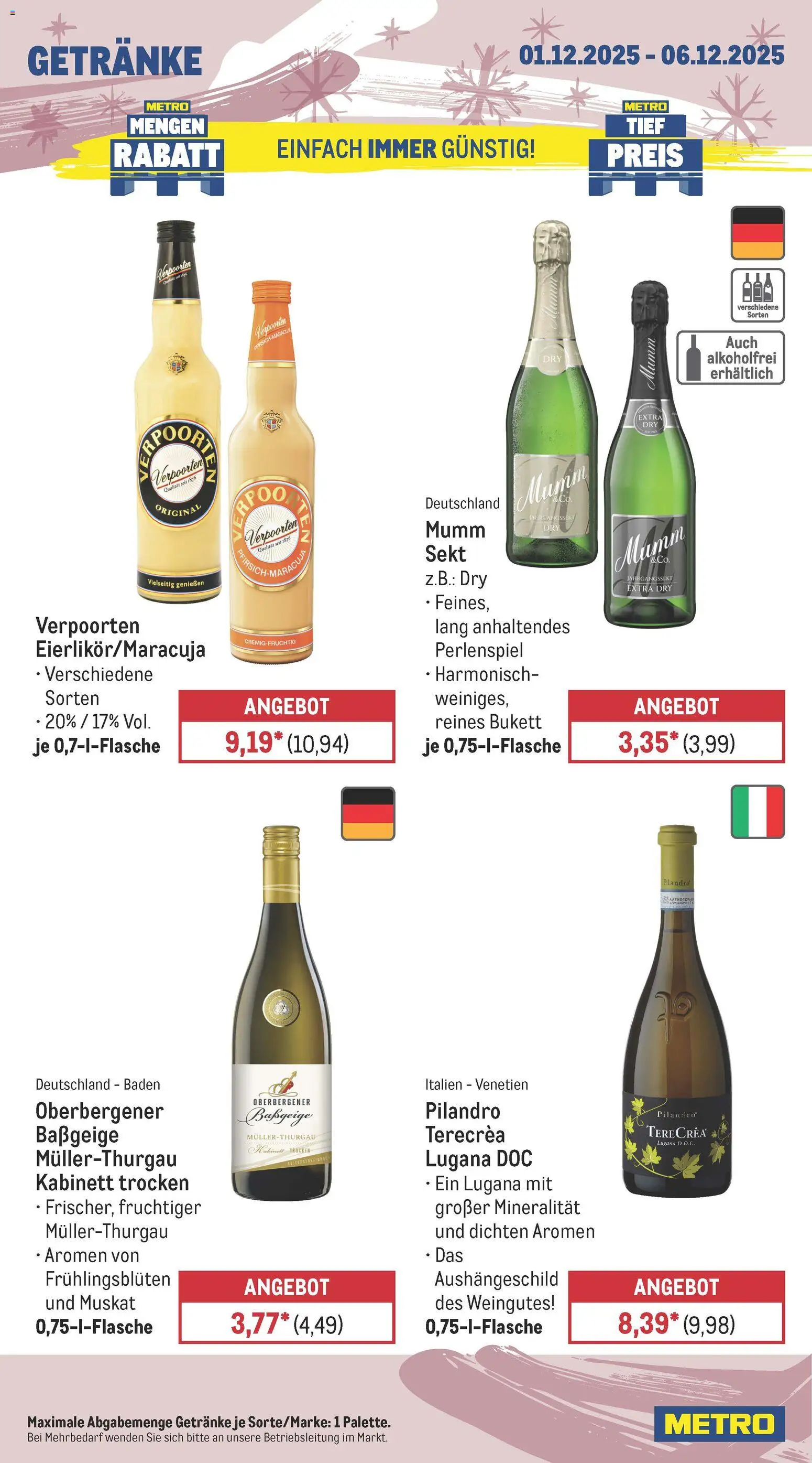 Metro Prospekt 	 – gültig ab 01.12.2025 | Seite: 16 | Produkte: Sekt