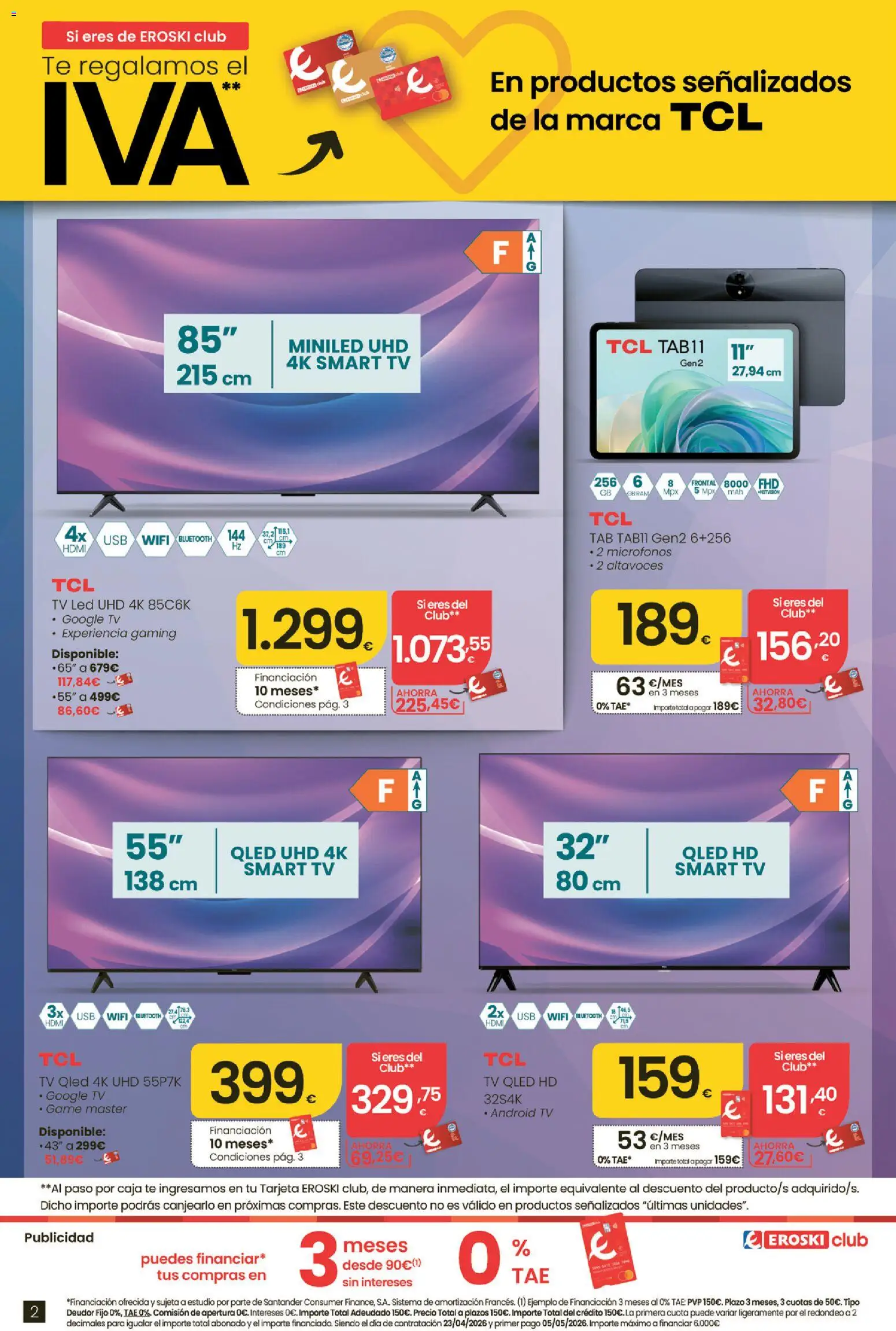 Eroski Oh Qué tecno │ válido desde el 23.04.2026 | Página: 2 | Productos: Té, Altavoces, Caja