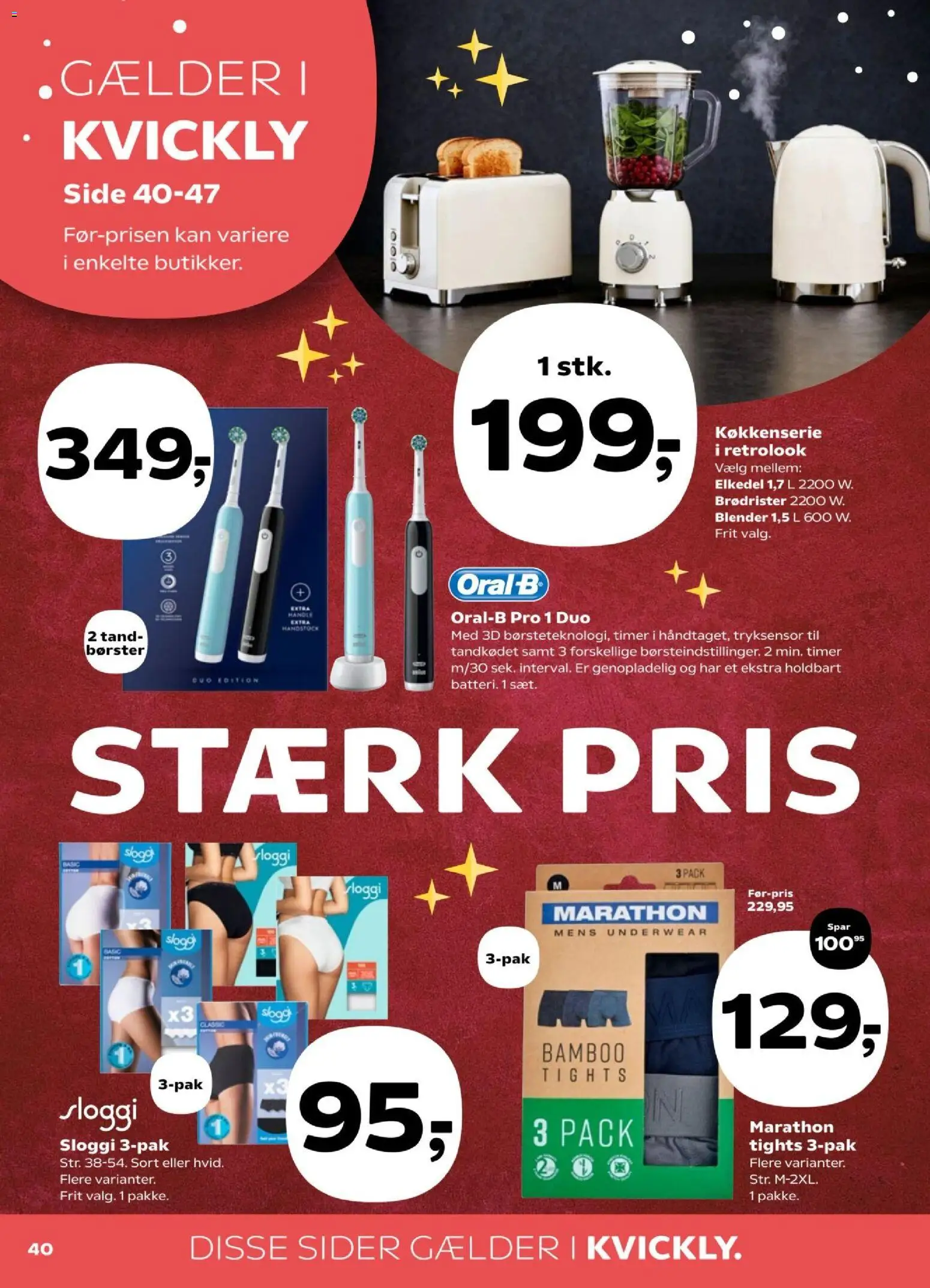 Kvickly tilbudsavis – gyldig fra 05.12.2025 | Side: 44 | Produkter: Brødrister, Tights