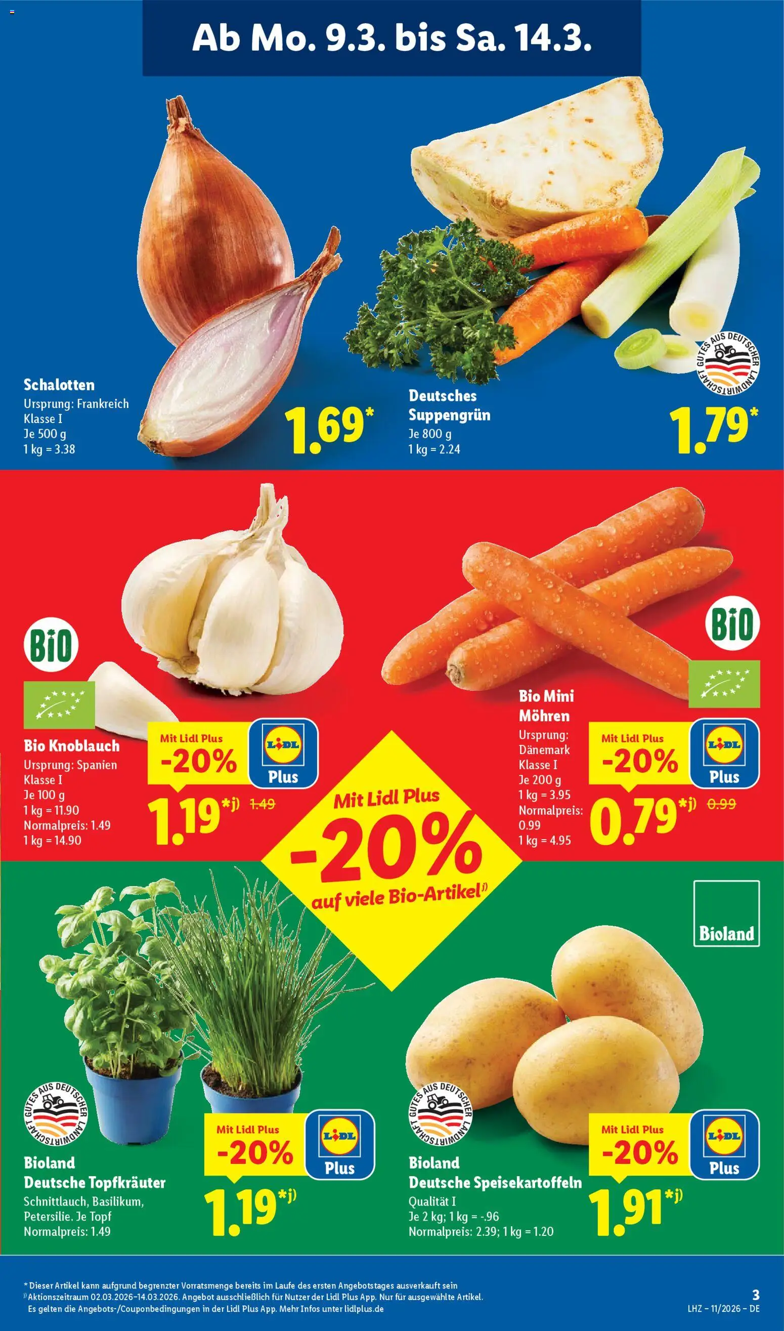 Lidl Prospekt Aarbergen – gültig ab 09.03.2026 | Seite: 5 | Produkte: Mohren, Knoblauch