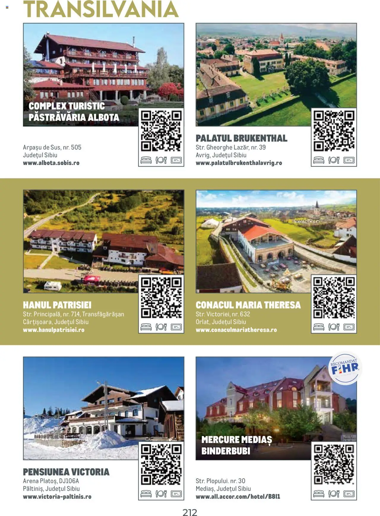 Metro catalog - Ghid de călătorie România – valabil de la 01.08.2025 | Pagină: 212