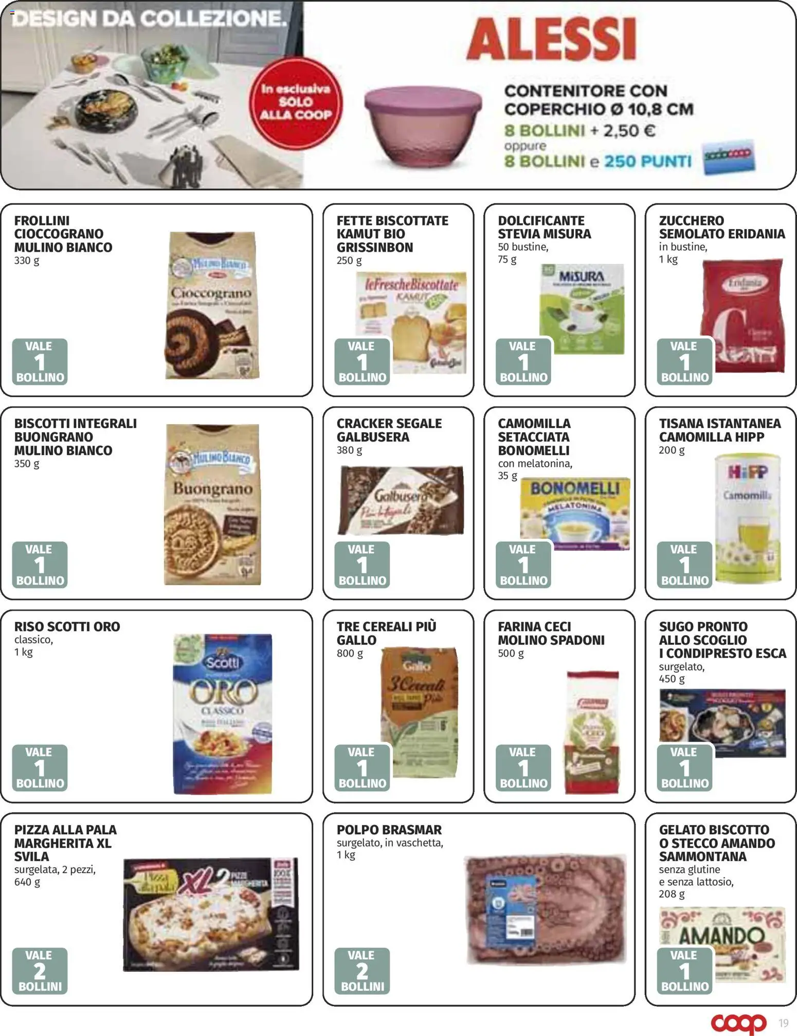 Volantino COOP del 30.10.2025 | Pagina: 19 | Prodotti: Dolcificante, Stevia, Zucchero, Fette biscottate