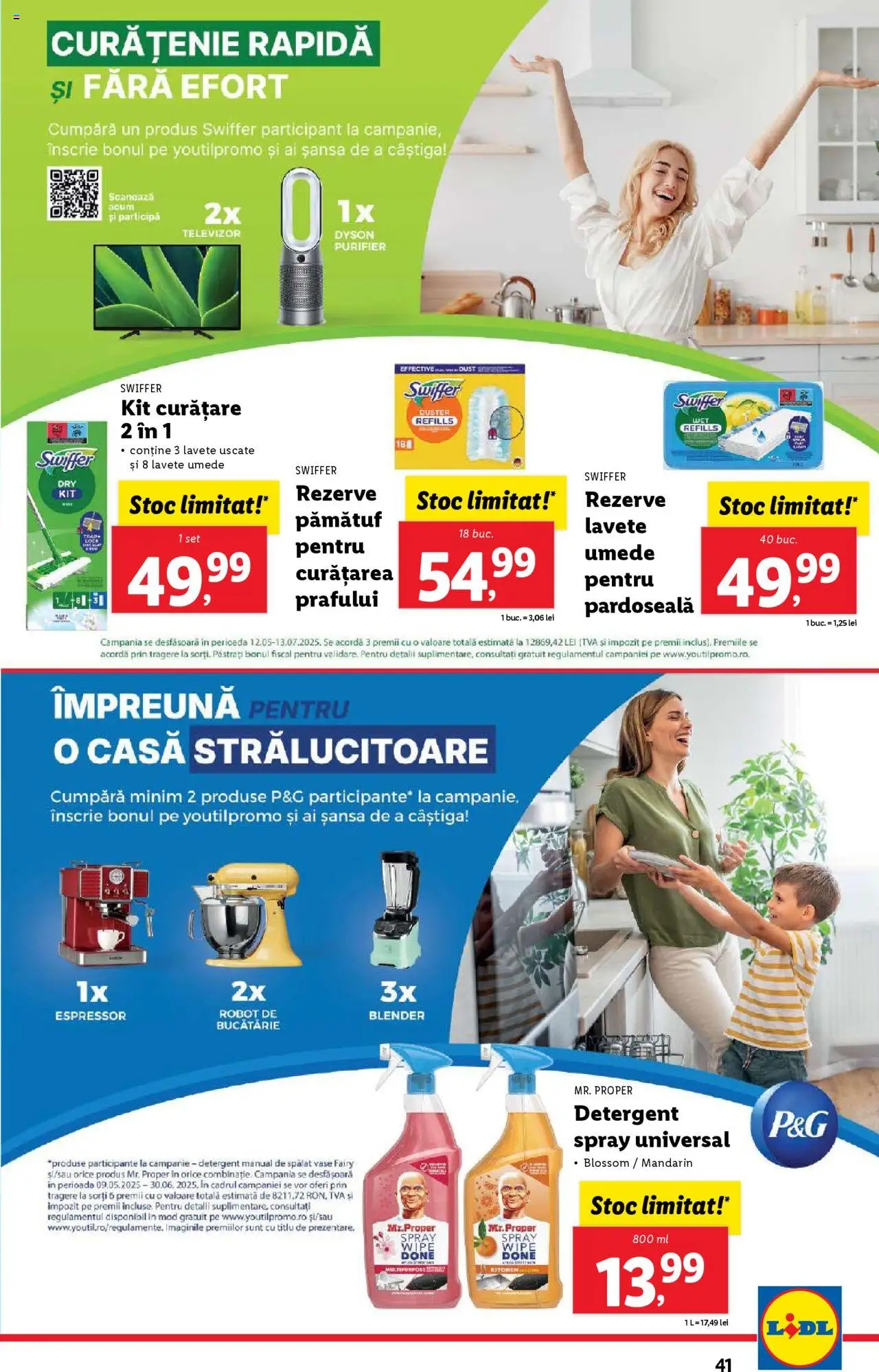 Catalog Lidl – valabil de la 30.06.2025 | Pagină: 41 | Produse: Espressor, Televizor, Blender, Lavete