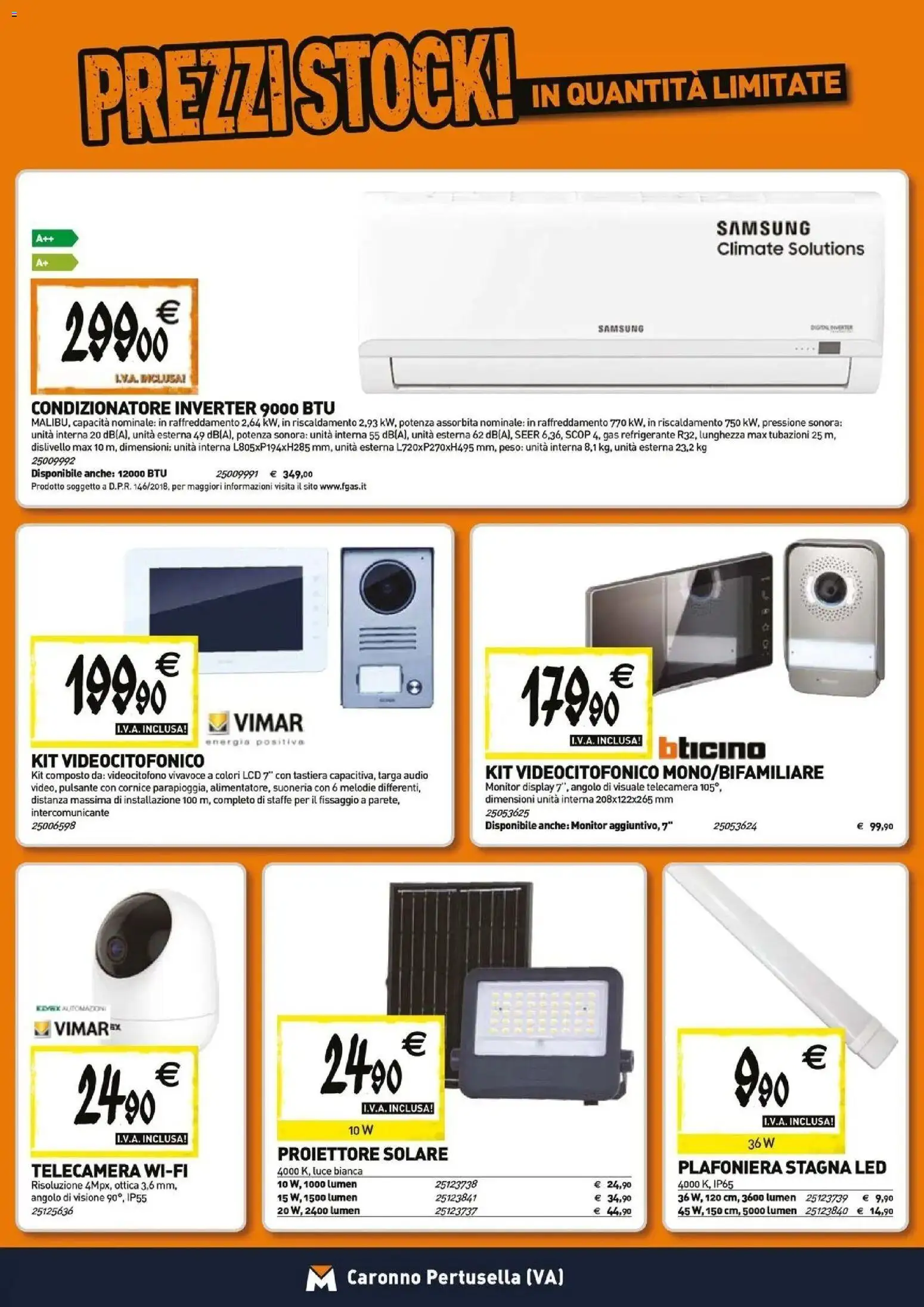 Volantino TECNOMAT del 26.03.2026 | Pagina: 13 | Prodotti: Monitor, Tastiera, Audio, Condizionatore