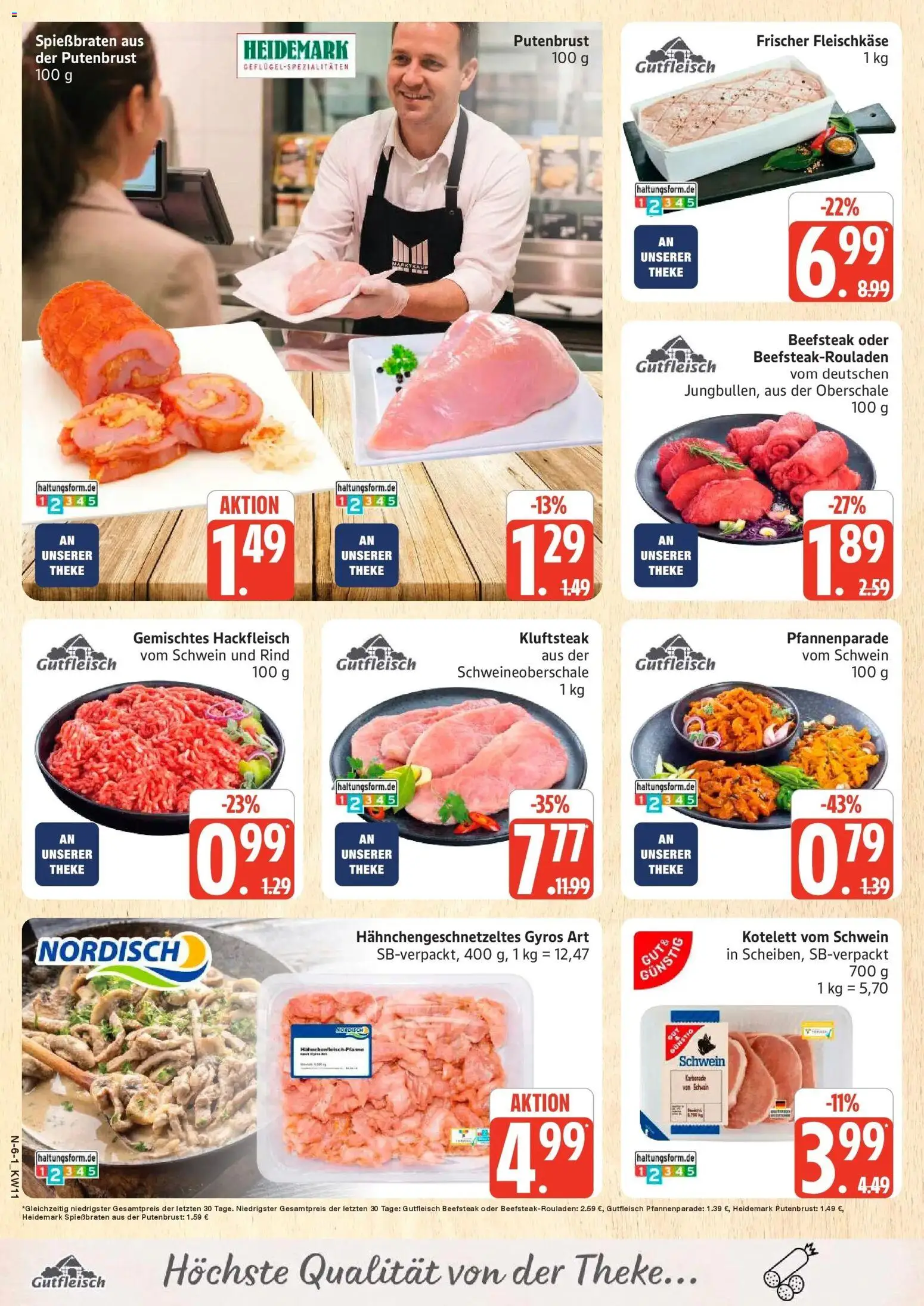 Marktkauf Prospekt Cuxhaven – gültig ab 09.03.2026 | Seite: 6 | Produkte: Theke, Gyros, Hackfleisch