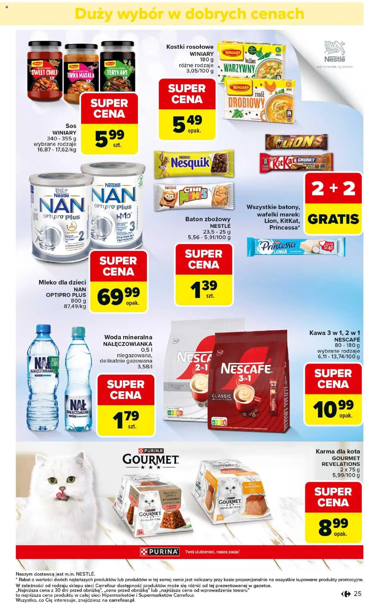 Carrefour Gazetka od 01.09.2025 | Strona: 27 | Produkty: Nescafe, Tikka masala, Wafelki, Mleko