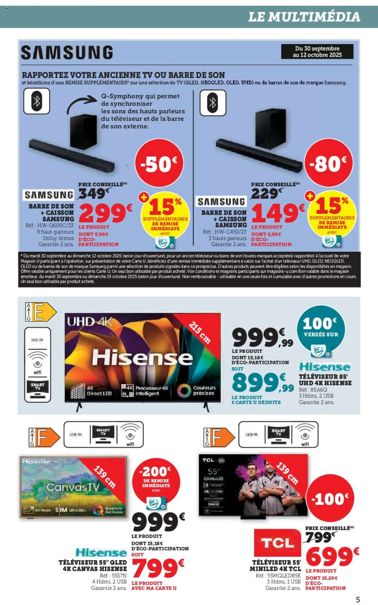 {H1} | Page: 5 | Produits: USB, Televiseur, Barre de son