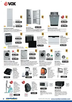Metalac Market katalog - važi od 01.09.2025 | Strana: 8 | Proizvode: Mikser, Blender, Frižider, Šporet