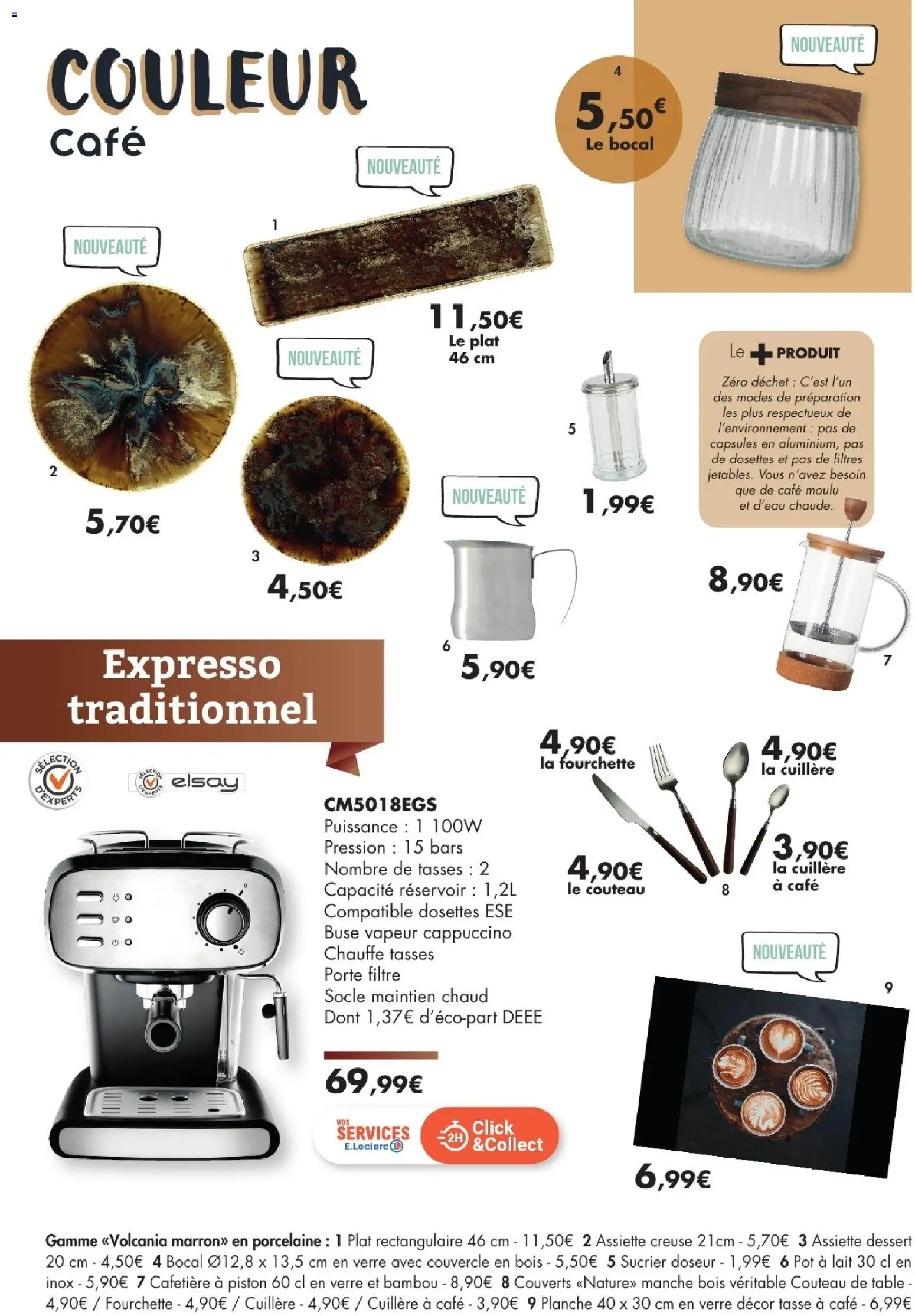 {H1} | Page: 12 | Produits: Filtre, Porte, Café moulu, Tasses