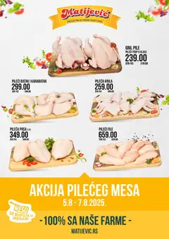 Matijevic pilećeg mesa - pregled Matijevic kataloga - važi od 05.08.2025