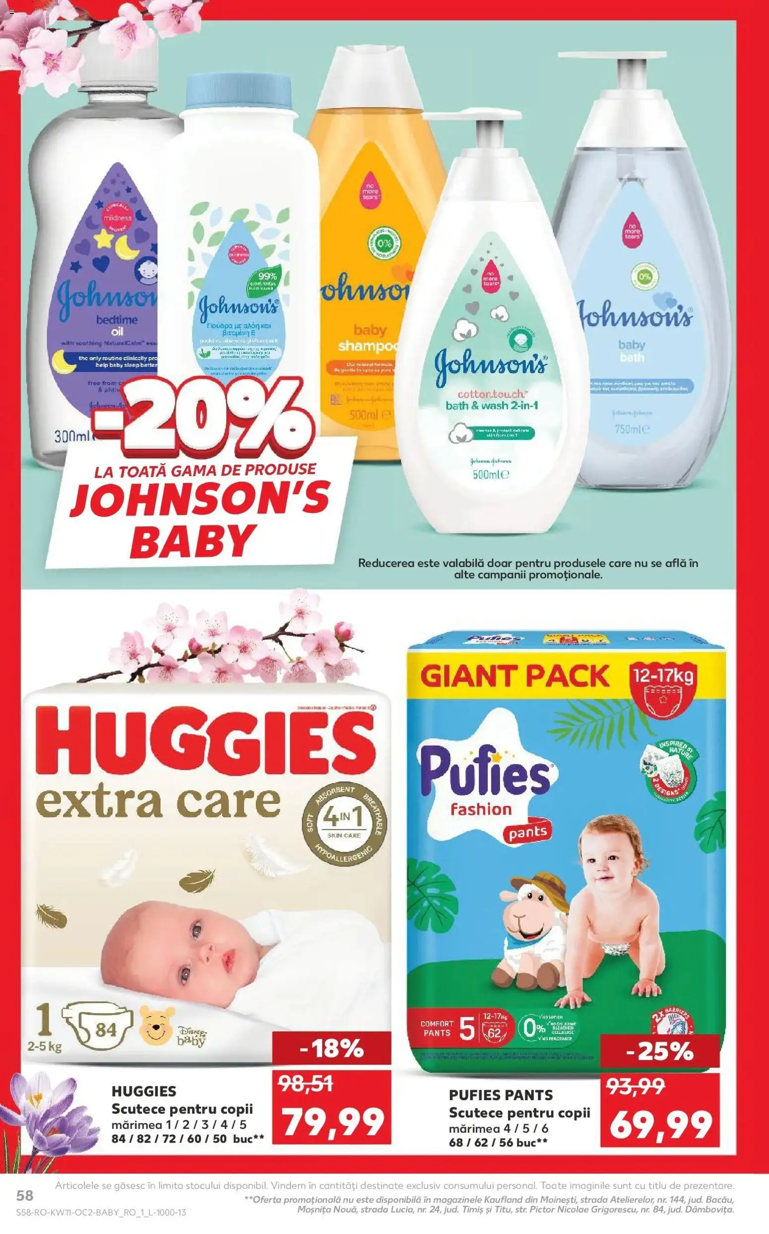 Noul catalog Kaufland – valabil de la 11.03.2026 | Pagină: 58 | Produse: Pirinç gevreği, Scutece