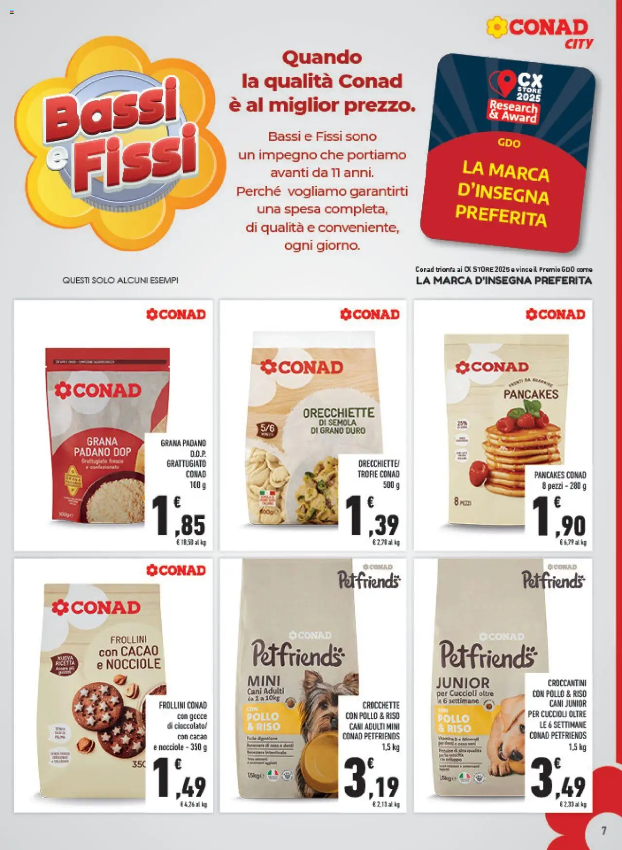 Volantino Conad del 24.09.2025 | Pagina: 7 | Prodotti: Riso, Pasta, Cacao, Orecchiette