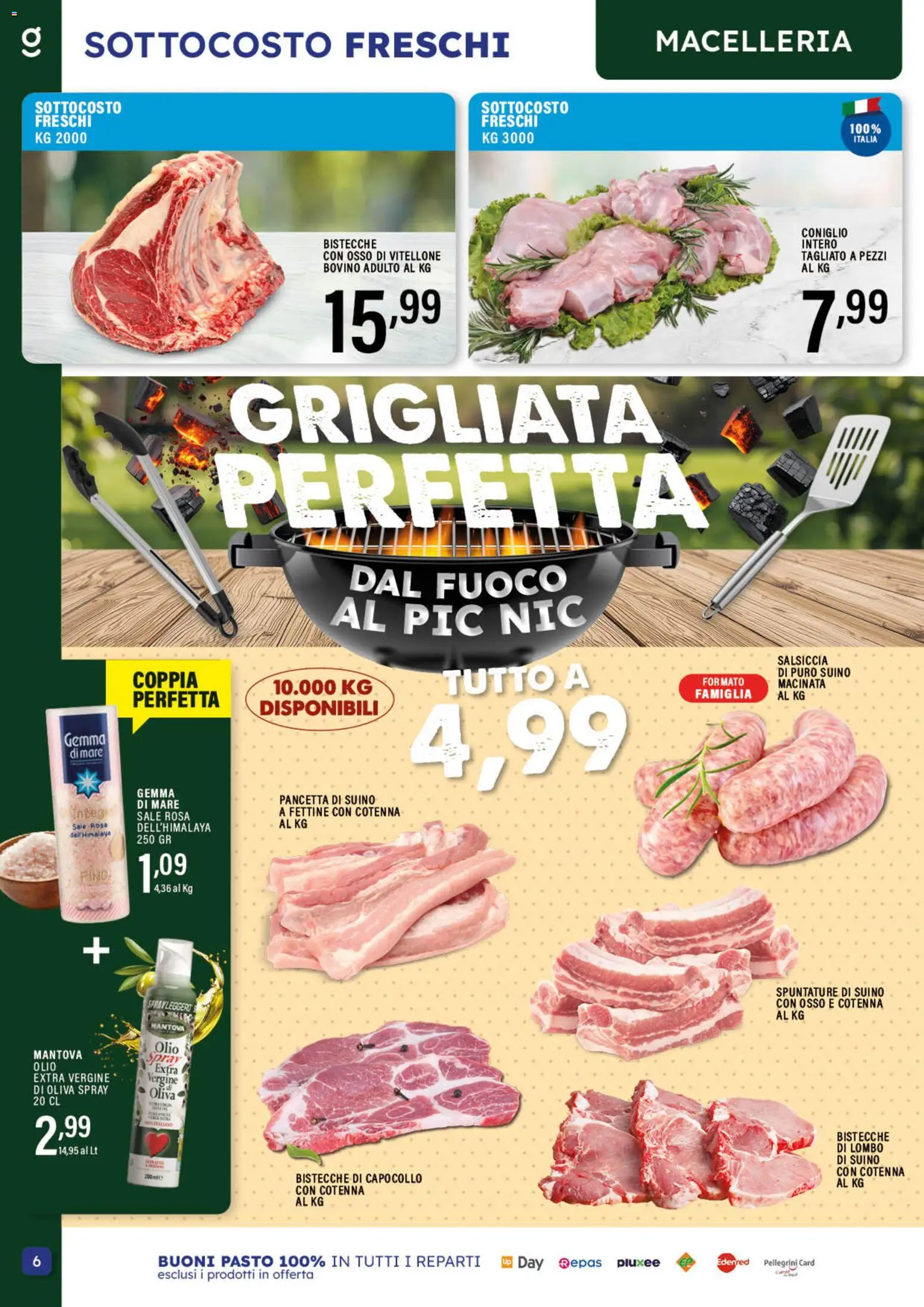 Volantino GECOP del 20.04.2026 | Pagina: 6 | Prodotti: Bovino, Sale, Olio, Salsiccia