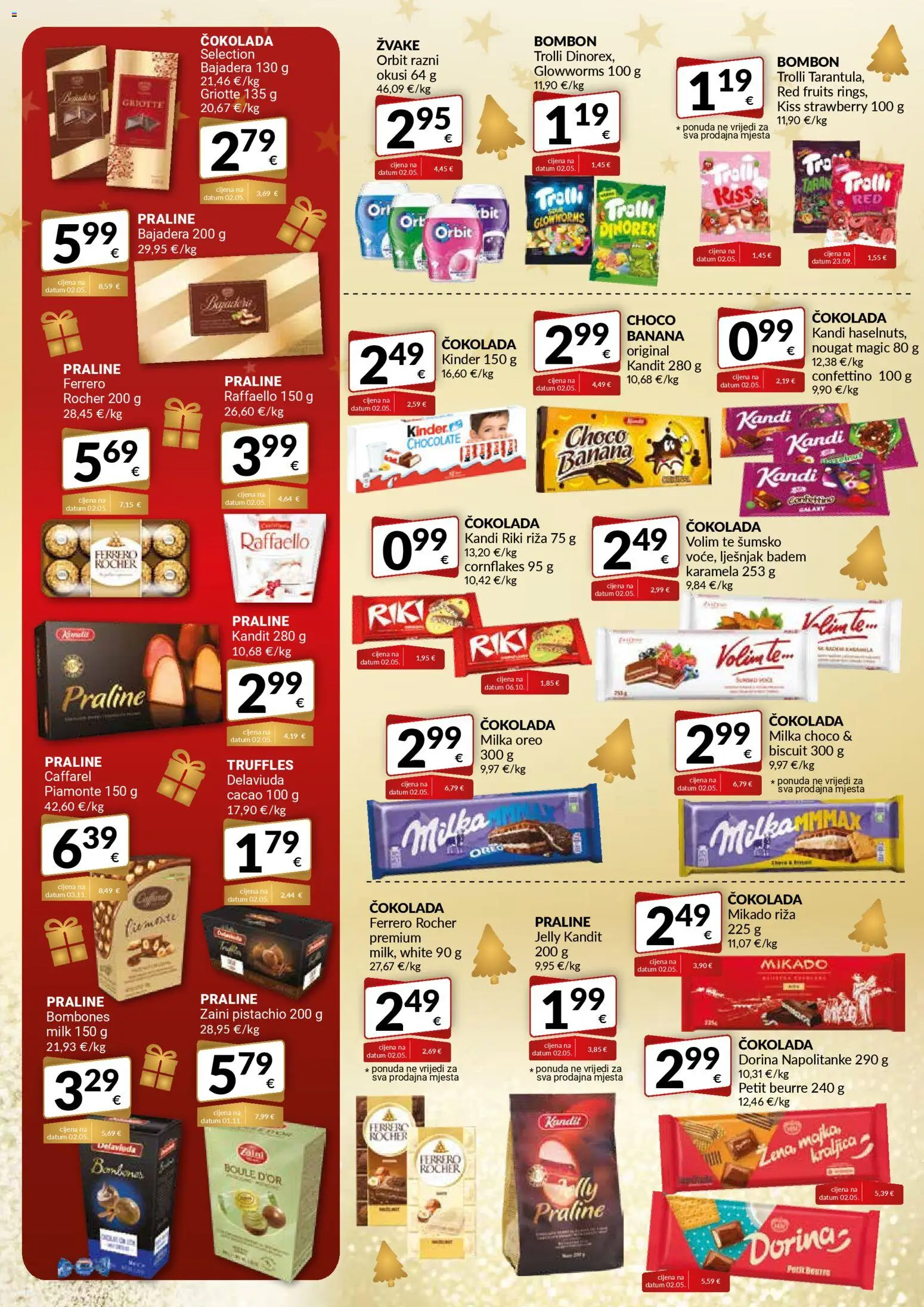 Bakmaz katalog | vrijedi od 18.12.2025 | Stranica: 12 | Proizvodi: Lješnjak, Napolitanke, Badem, Raffaello