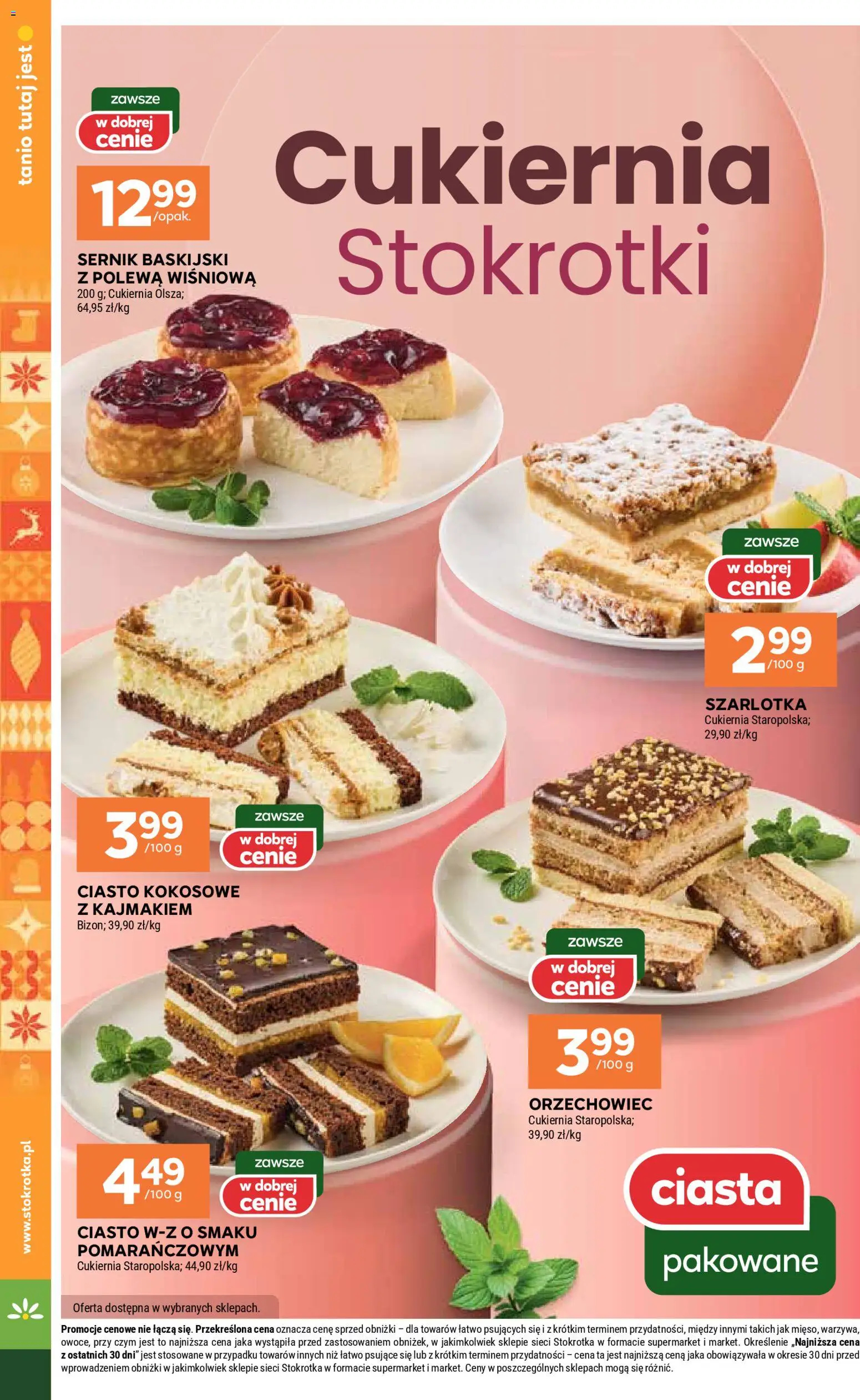 Stokrotka Gazetka od 20.11.2025 | Strona: 16 | Produkty: Stokrotka, Ciasto, Warzywa