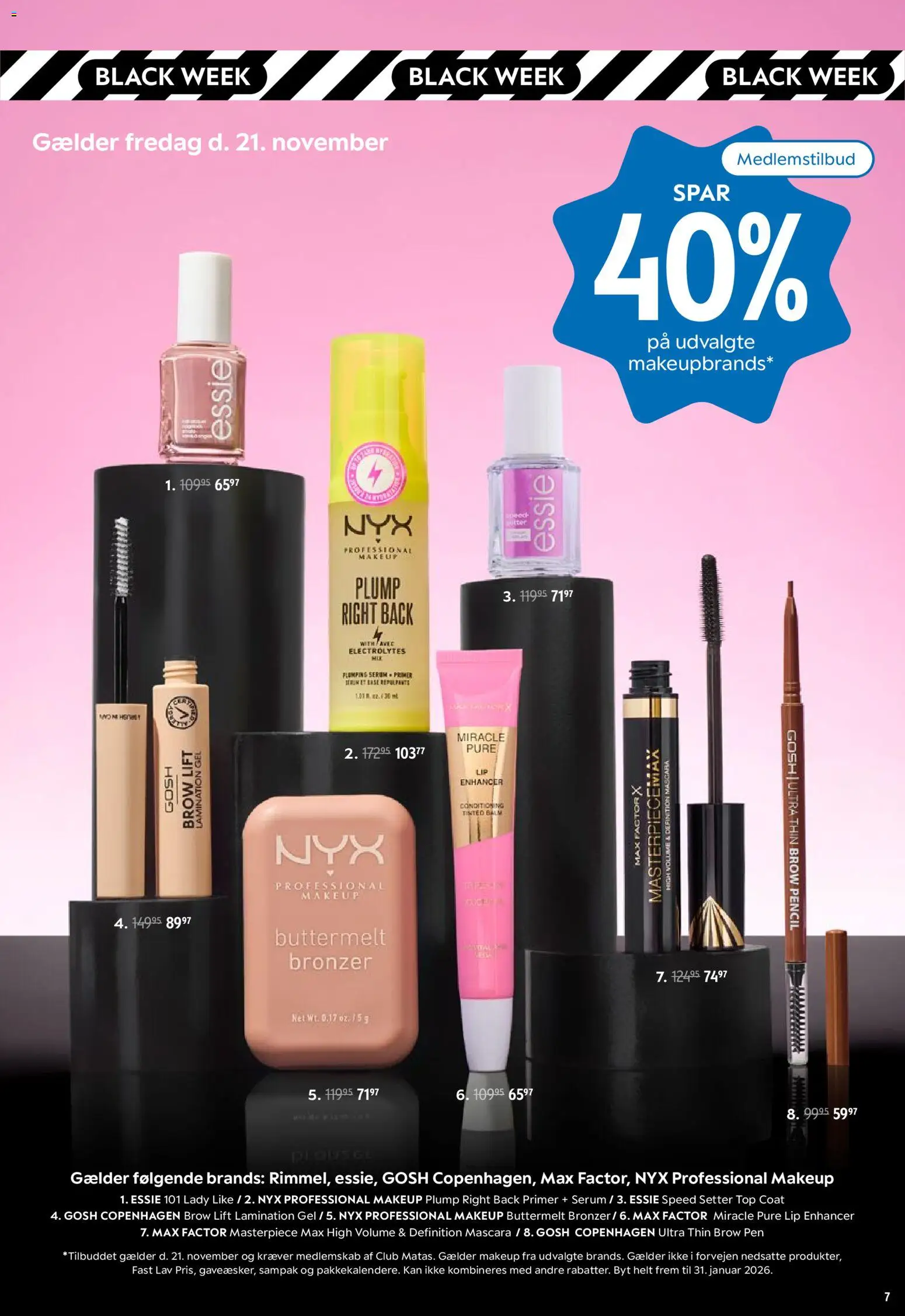 Matas tilbudsavis – gyldig fra 19.11.2025 | Side: 7 | Produkter: Makeup, Bronzer, Mascara