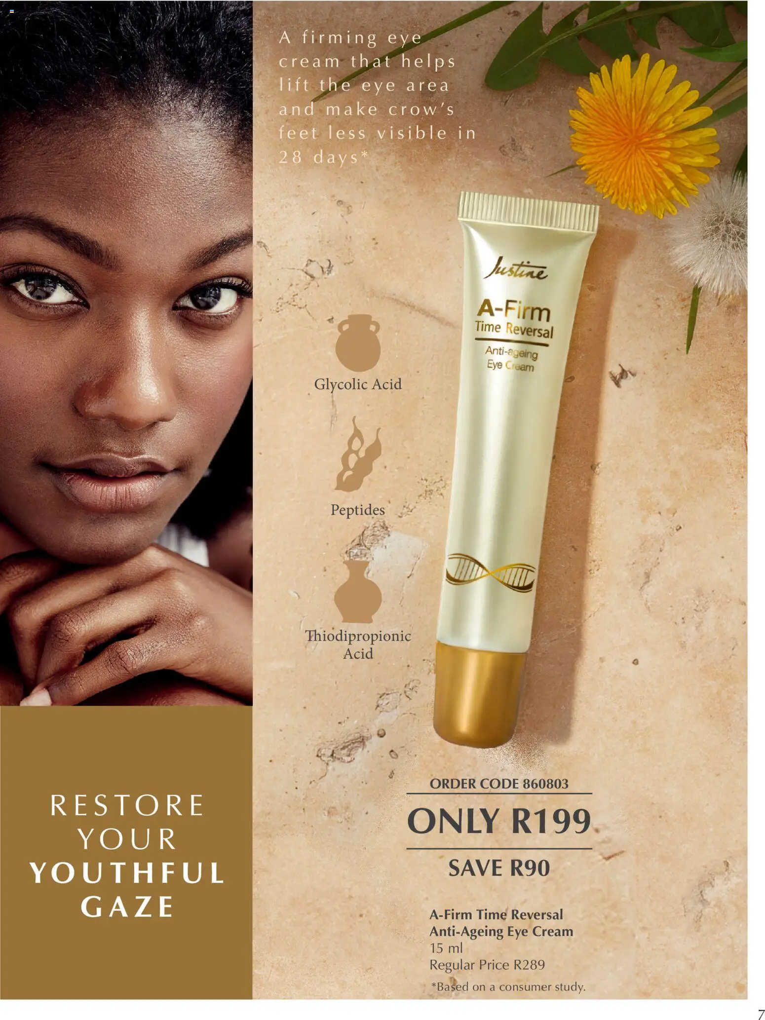New Justine catalogue – valid from 17.03.2026 | Page: 7 | Products: Cream, Eye cream
