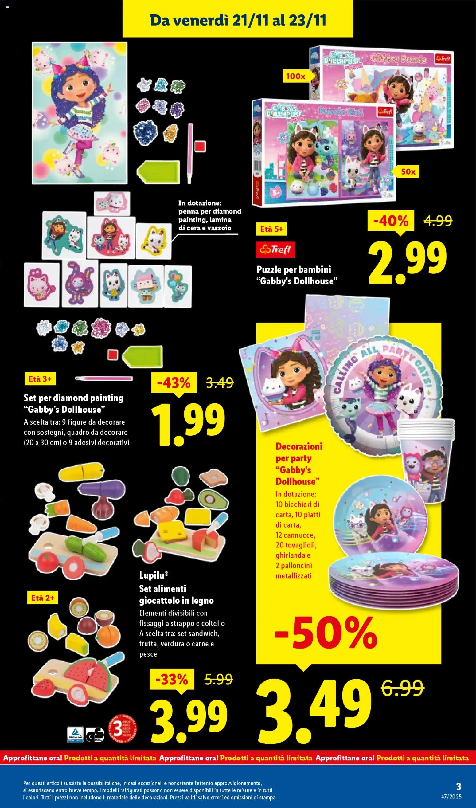 Volantino Lidl del 21.11.2025 | Pagina: 3 | Prodotti: Pesce, Vassoio, Decorazioni