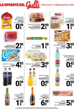 Volantino Gulliver del 01.09.2025 | Pagina: 18 | Prodotti: Cornetto, Prosecco, Acqua, Pasta brisée