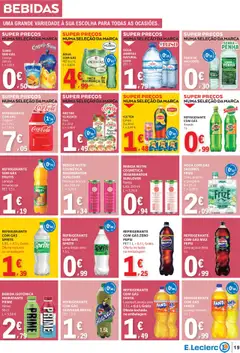 E.Leclerc folheto │ válido de 11.09.2025 | Página: 19 | Produtos: Agua, Refrigerante, Açúcar, Água com gás