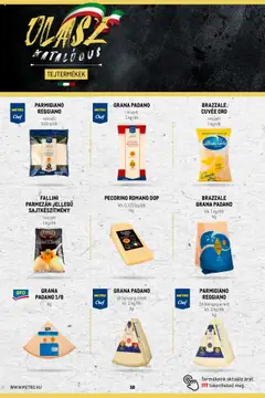 Metro - Olasz katalógus - amely érvényes a következő dátumtól: 02.11.2023 | Oldal: 10 | Termékek: Grana padano, Pecorino