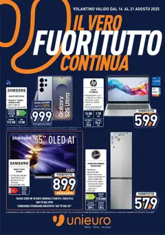 Anteprima del volantino Volantino Unieuro	 valido a partire dal 14.08.2025