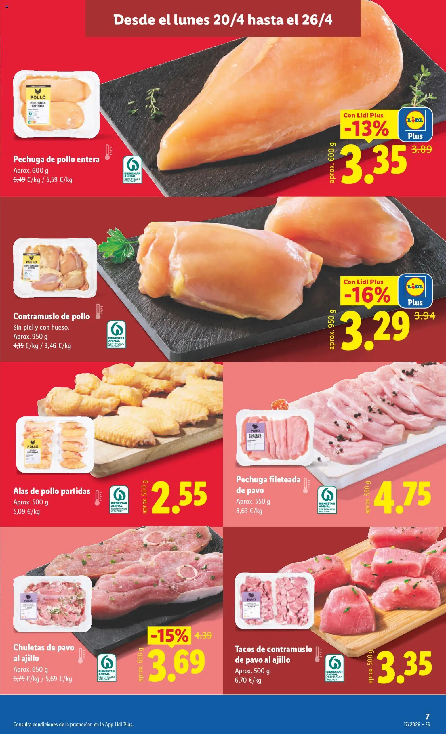 Lidl folleto │ válido desde el 20.04.2026 | Página: 11 | Productos: Chuletas de pavo, Tacos