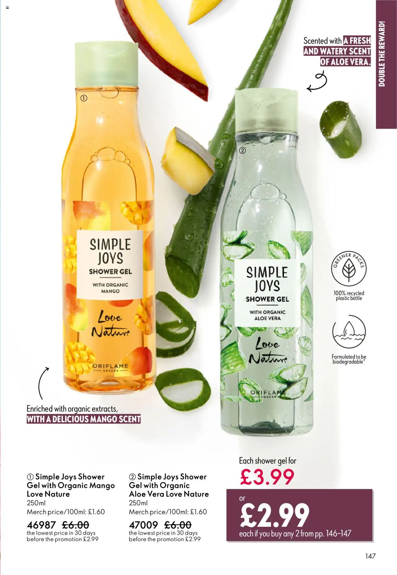 {H1} | Page: 147 | Products: Shower, Shower gel, Mango