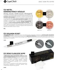 Crystal Nails Tél extra katalógus 2025/26 - amely érvényes a következő dátumtól: 01.12.2025 | Oldal: 22 | Termékek: Ecset