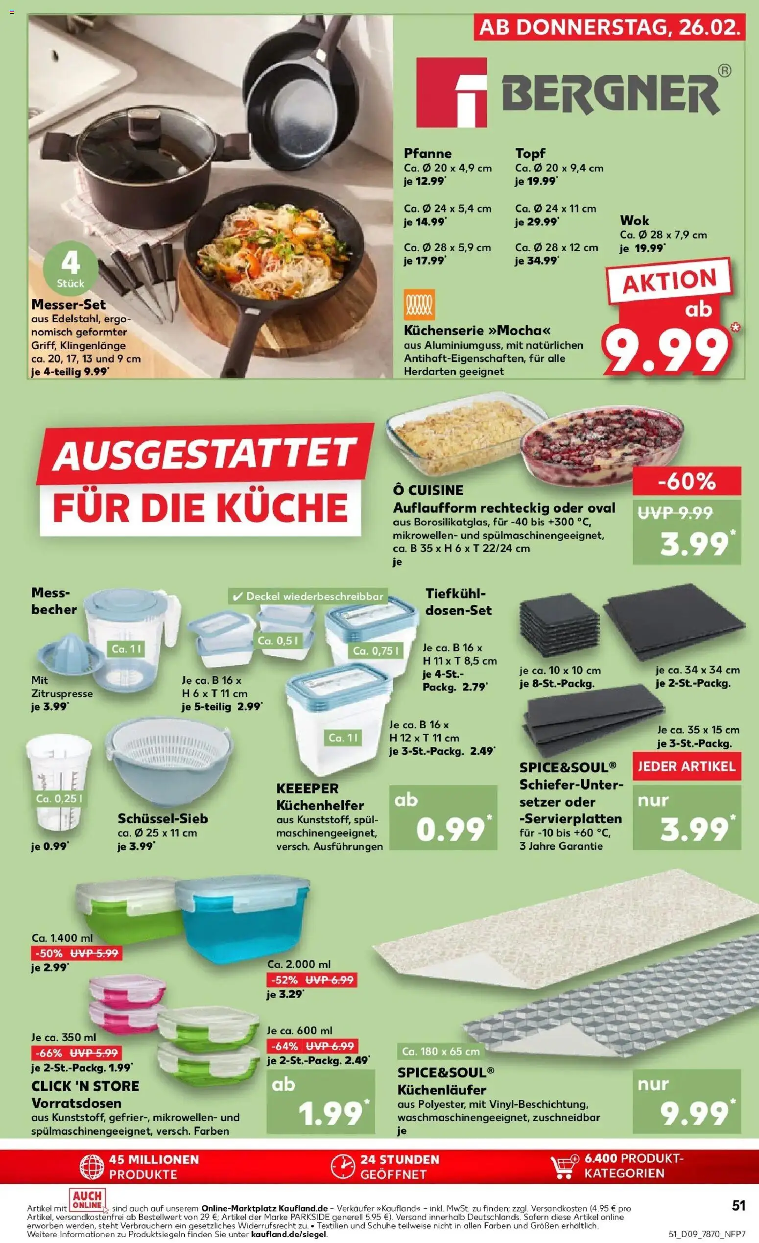 Kaufland prospekt Nürtingen	 – gültig ab 26.02.2026 | Seite: 51 | Produkte: Küche, Wok