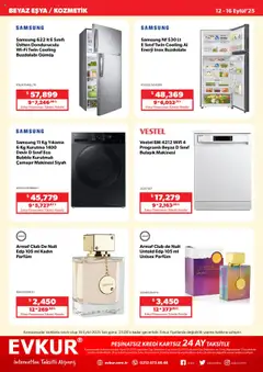 Evkur Katalog - 12.09.2025 tarihinden itibaren geçerlidir | Sayfa: 9 | Ürünler: Parfüm, Buzdolabı, Çamaşır makinesi, Bulaşık makinesi