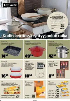 Tokmanni-mainoslehti voimassa 30.10.2025 alkaen | Sivu: 34 | Tuotteet: Uunivuoka, Uuni, Kattila, Paistinpannu