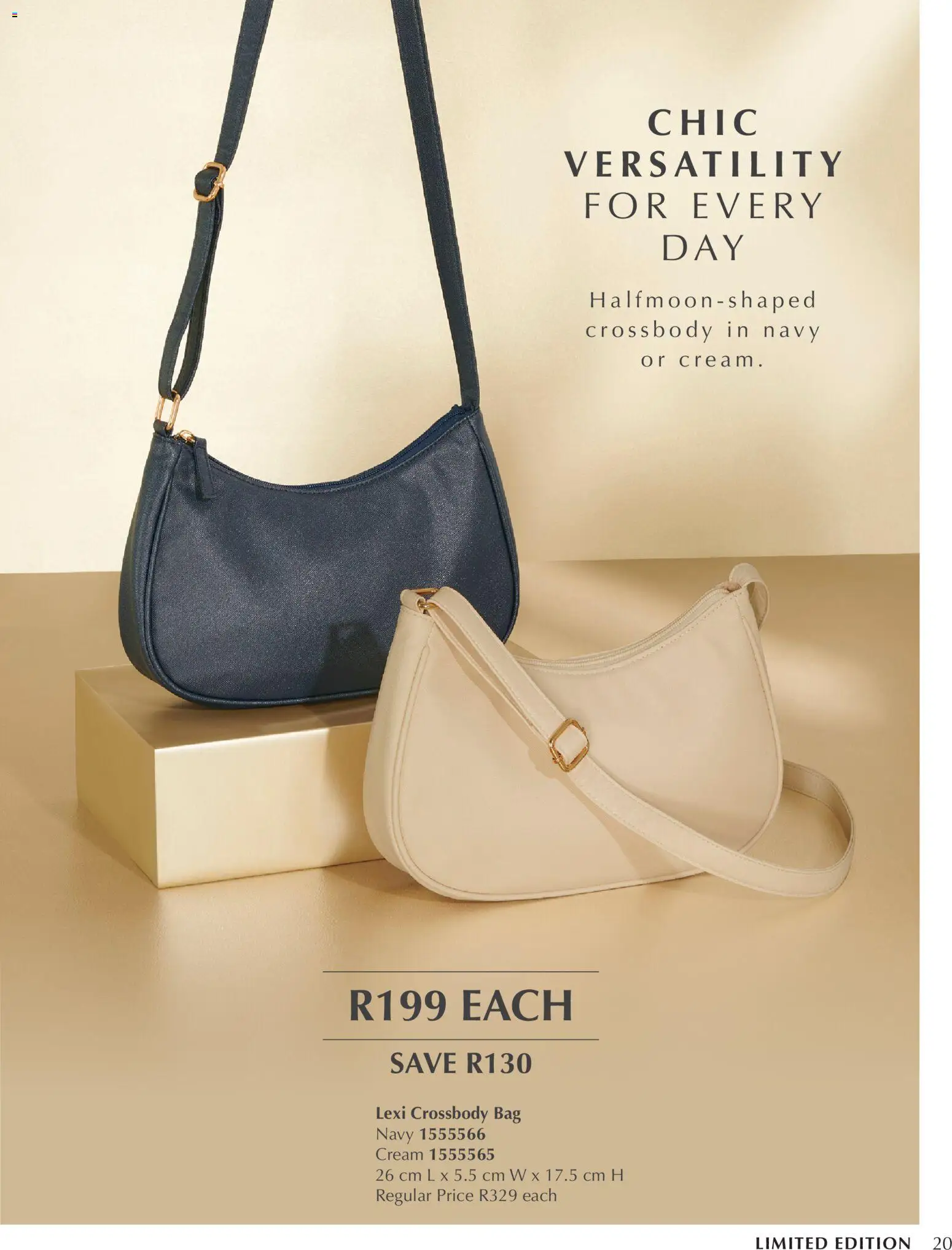 New Justine catalogue – valid from 17.03.2026 | Page: 20 | Products: Bag, Cream