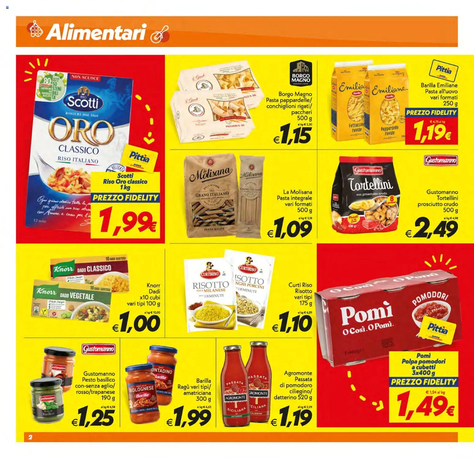 Volantino SuperConveniente del 05.01.2026 | Pagina: 2 | Prodotti: Pomodori, Pasta, Basilico, Ragú