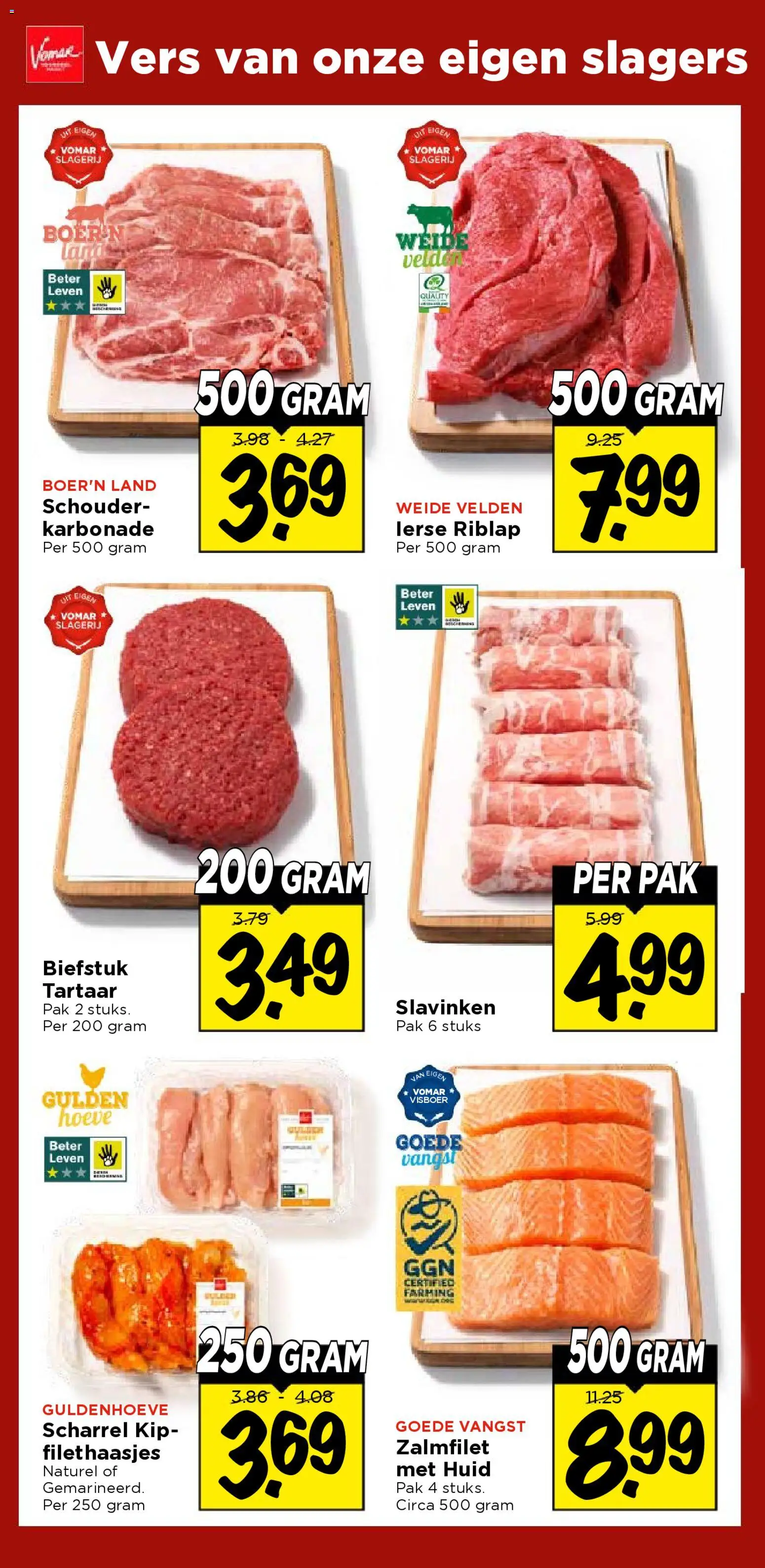 {H1} | Pagina: 25 | Producten: Biefstuk, Kip