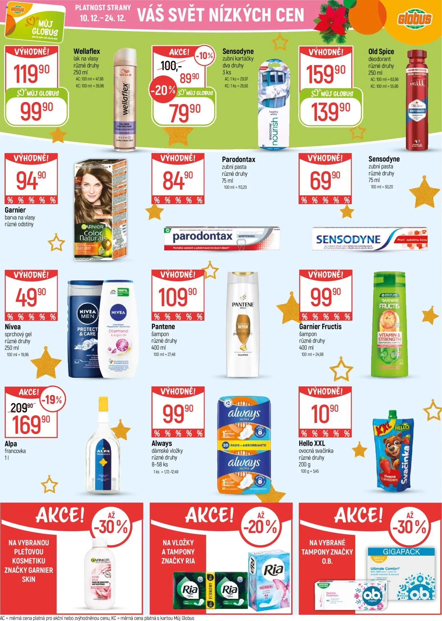 Globus leták - Praha-Štěrboholy od 10.12.2025 | Strana: 33 | Produkty: Garnier Color Naturals, Tampony, Šampon, Barva na vlasy