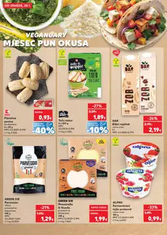 GREEN VIE Mozzarella ili Gouda, proizvod na biljnoj bazi 250 g - Pregled kataloga iz trgovine Kaufland, vrijedi od 28.01.2026 | Stranica: 12 | Proizvodi: Mozzarella, Alpro, Tofu, Gouda