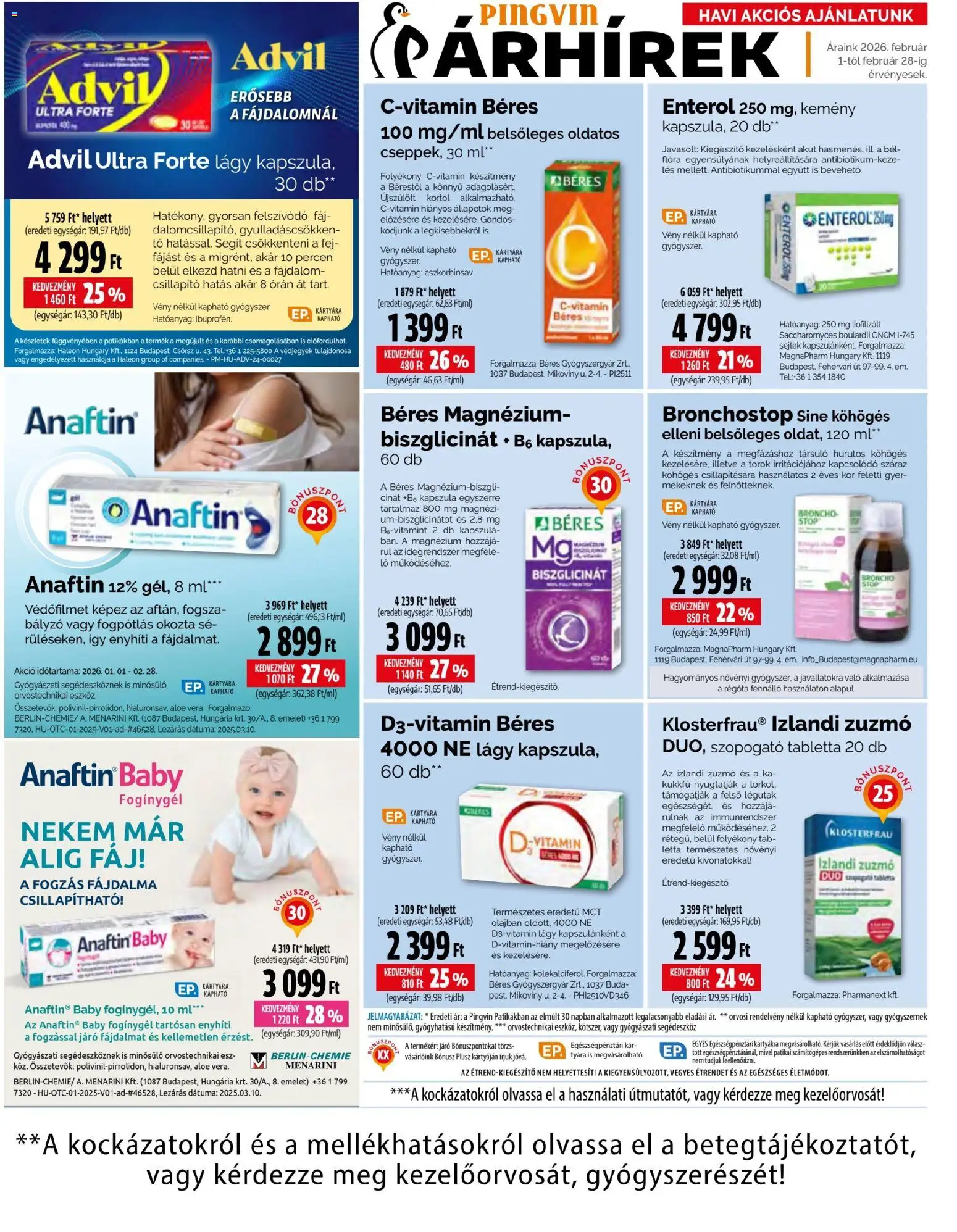 Pingvin Patika akciós ujság - amely érvényes a következő dátumtól: 01.02.2026 | Oldal: 5 | Termékek: Aloe vera