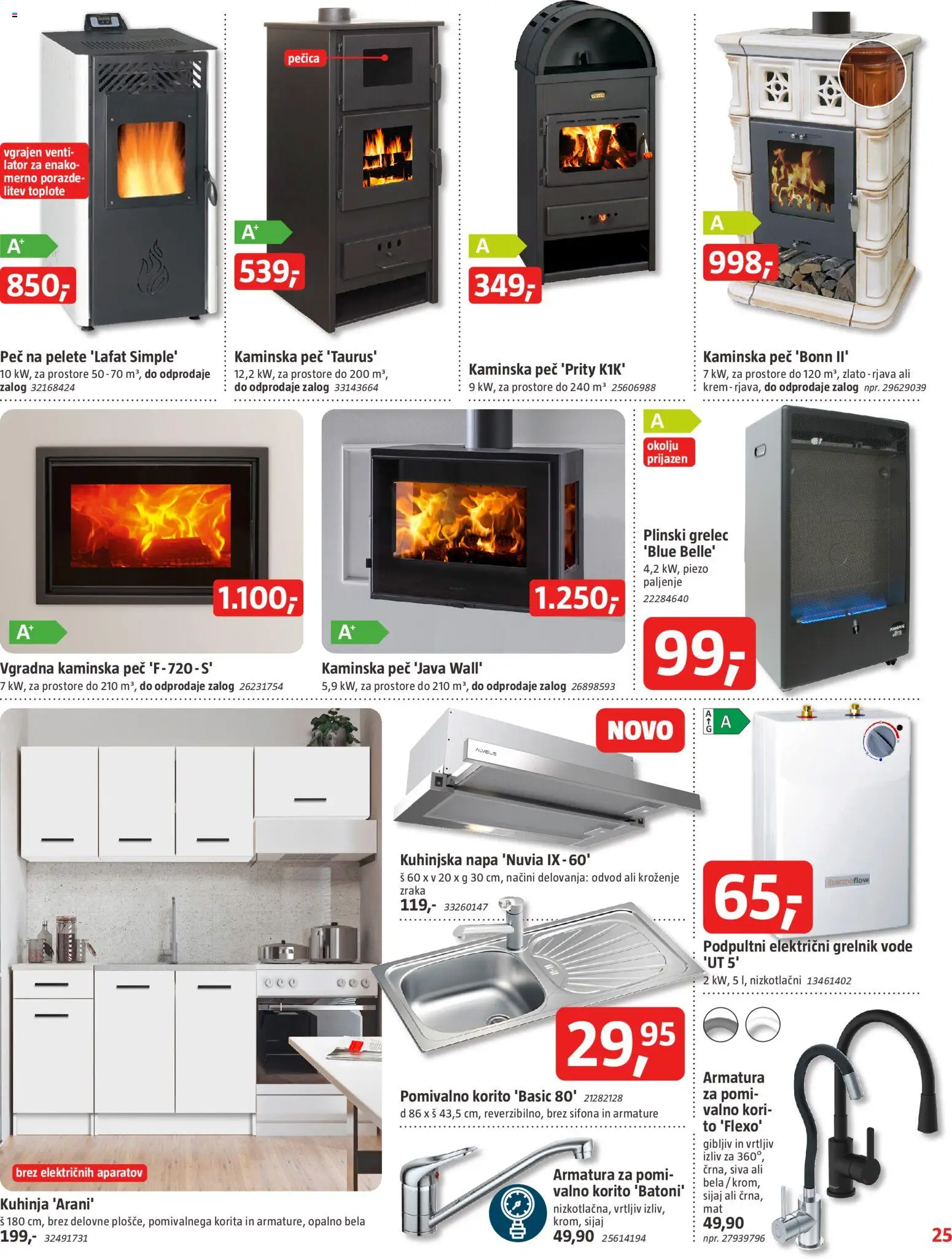 Novi Bauhaus katalog ponudbe – veljaven od 01.01.2026 | Stran: 25 | Izdelki: Pecica, Kuhinja, Grelnik vode, Grelec