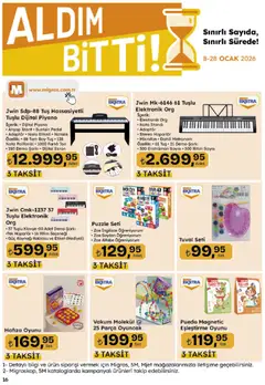 08.01.2026 tarihinden itibaren geçerli olan Migros kataloğu önizlemesi | Sayfa: 100 | Ürünler: Klavye, Mikrofon, Adaptör, Hoparlör