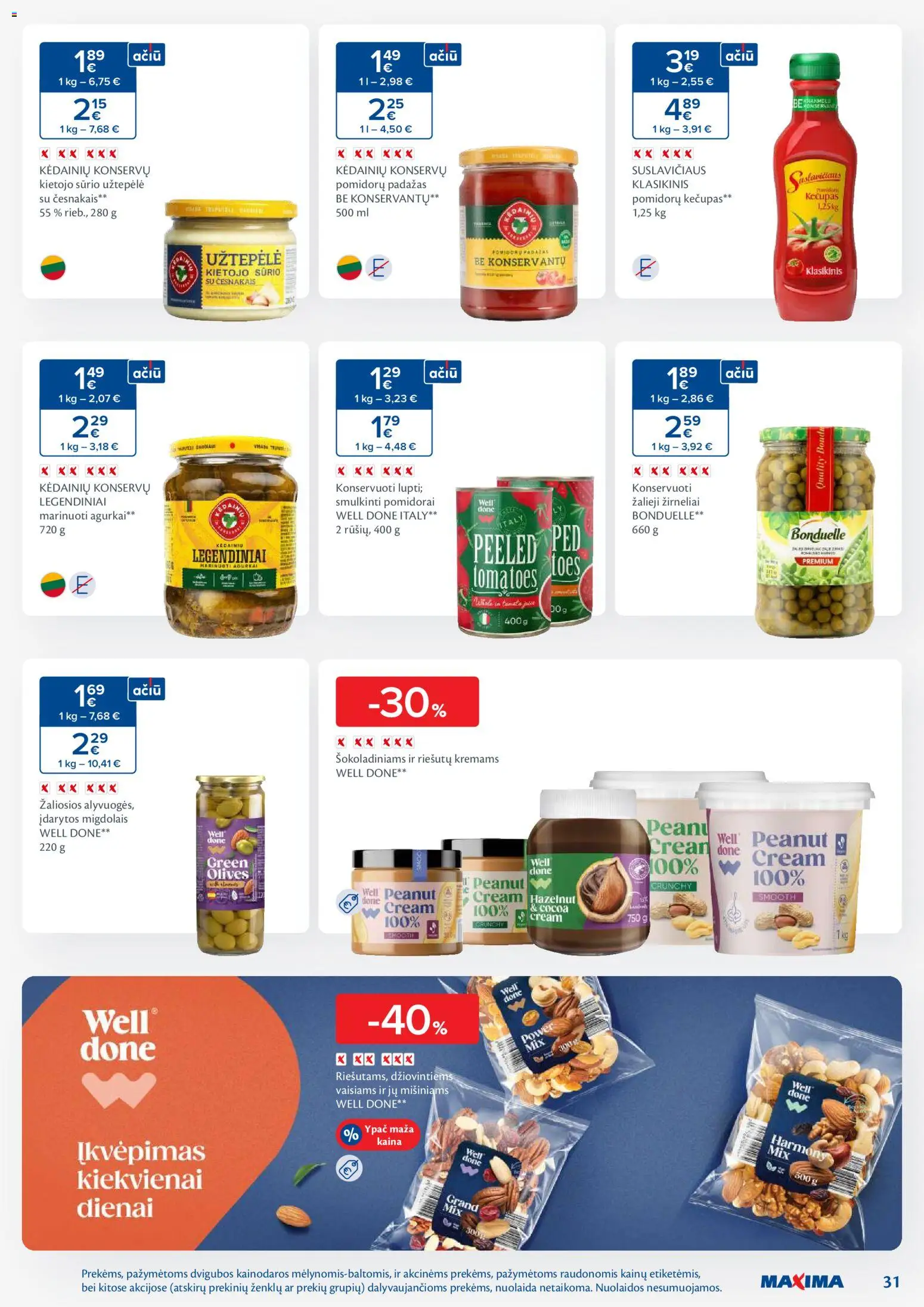 MAXIMA akcijos nuo 25.11.2025 | Puslapis: 31 | Prekių: Agurkai, Užtepėlė, Padažas, Žirneliai