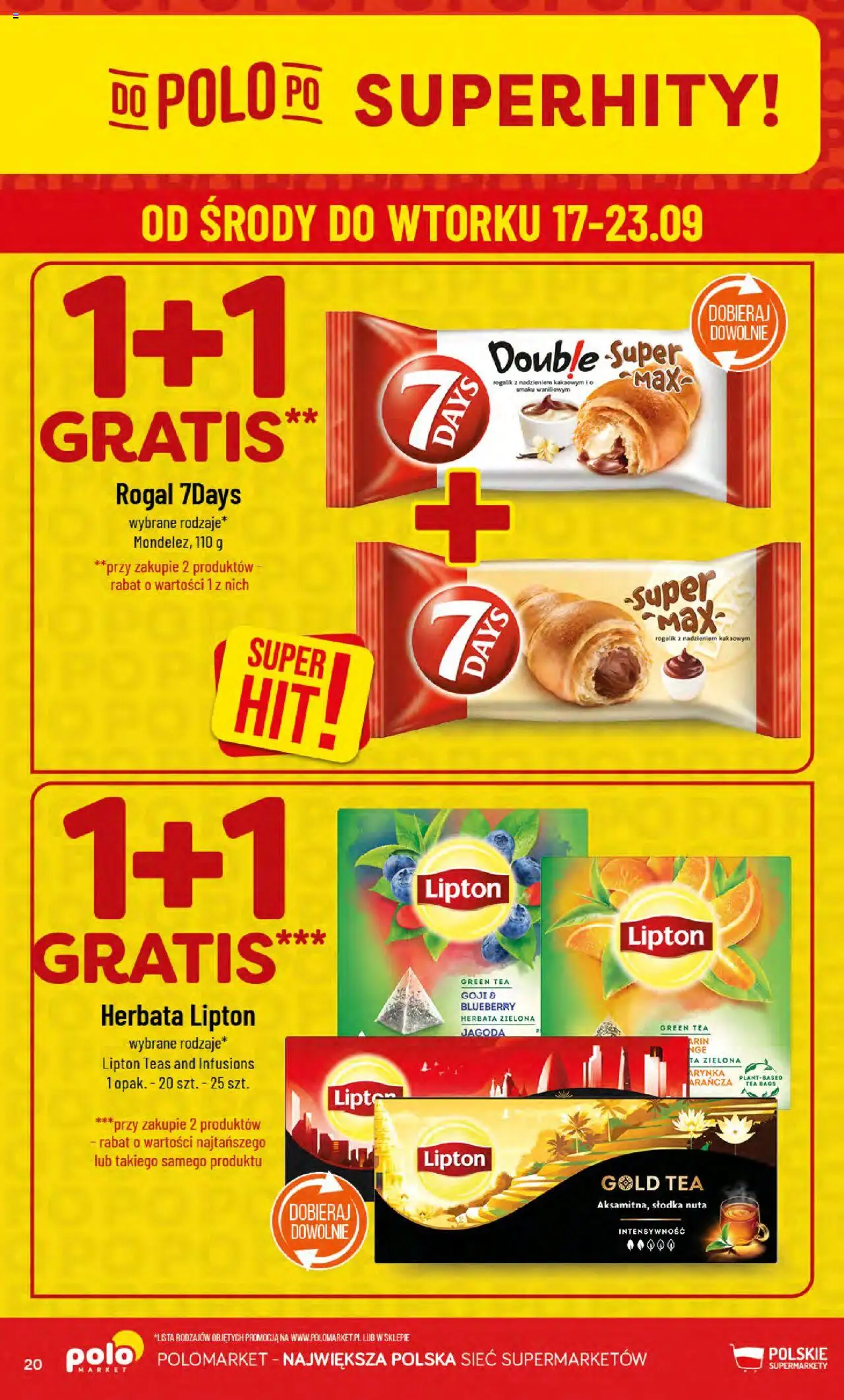 POLOmarket Gazetka od 17.09.2025 | Strona: 20 | Produkty: Herbata lipton, Herbata