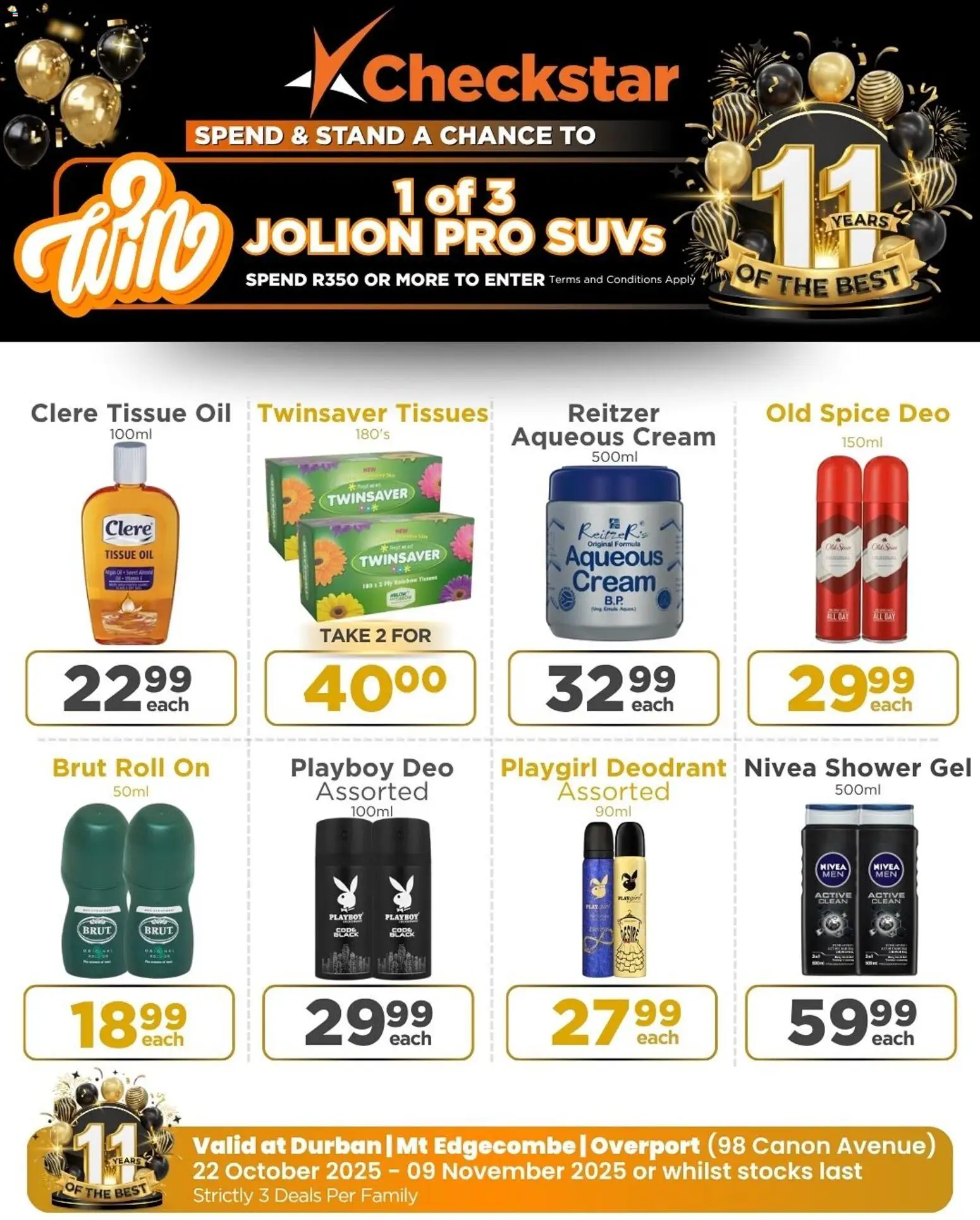 New Check Star catalogue – valid from 22.10.2025 | Page: 18 | Products: Shower, Cream, Shower gel, Tissues