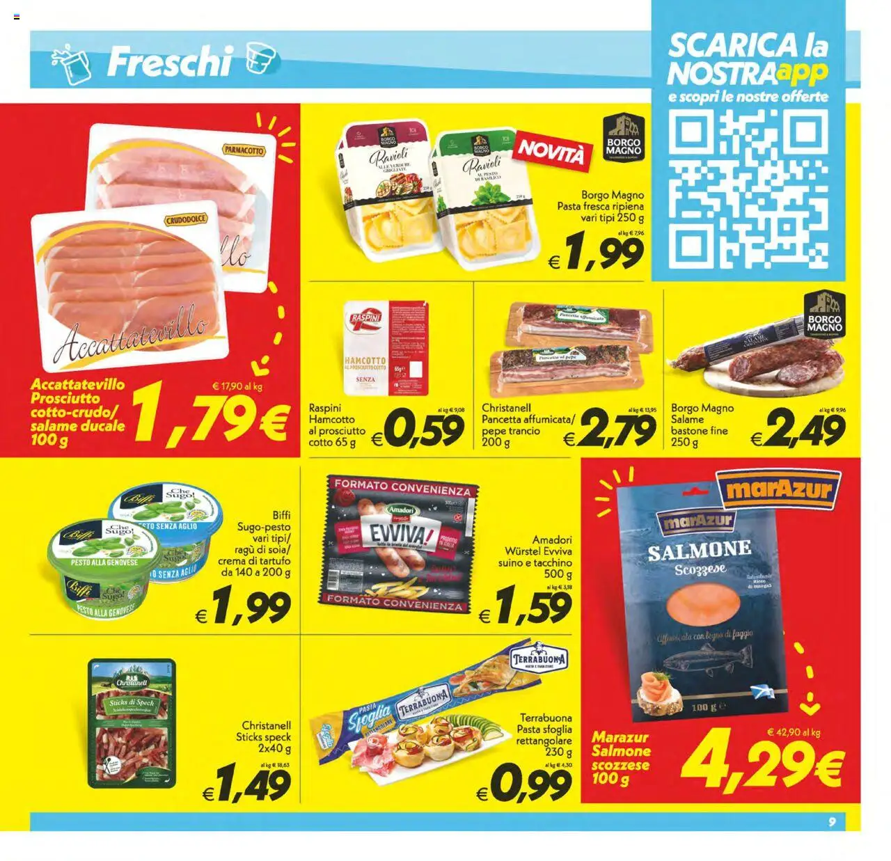 Volantino SuperConveniente del 22.08.2025 | Pagina: 9 | Prodotti: Tartufo, Tacchino, Aglio, Pesto