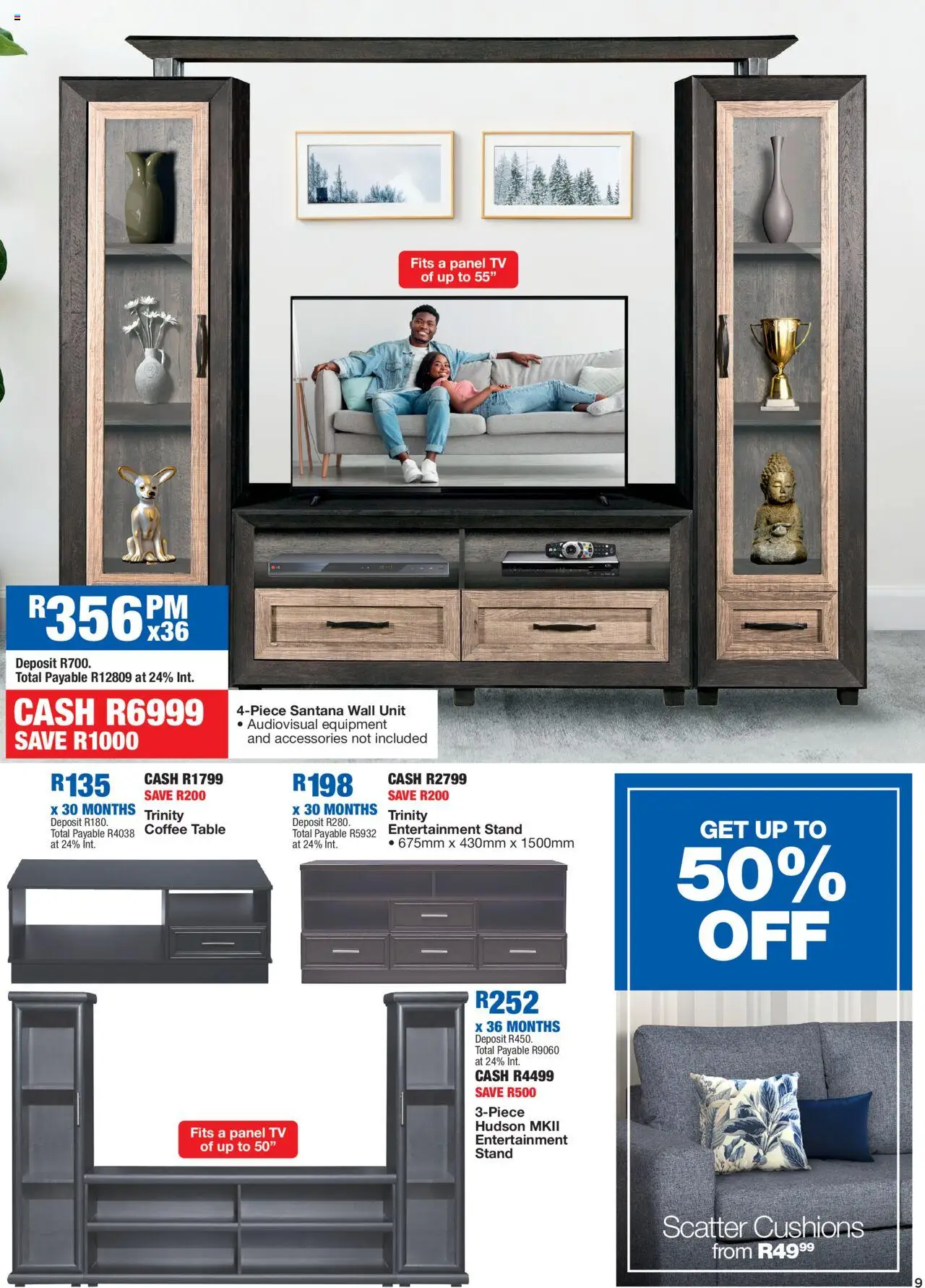 New OK Furniture catalogue – valid from 06.10.2025 | Page: 9 | Products: TV, Coffee table, Table, Coffee