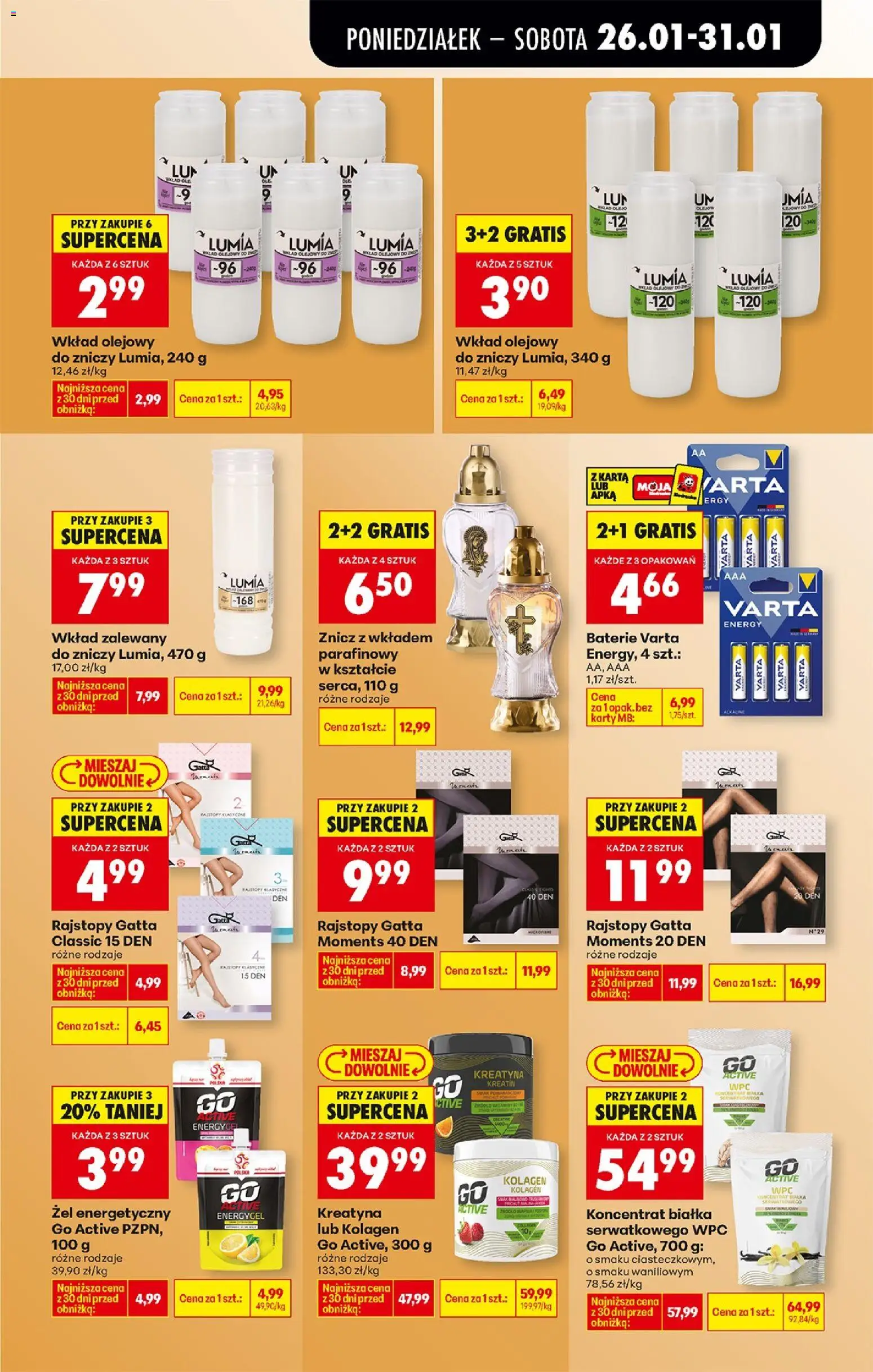 Biedronka gazetka od 26.01.2026 | Strona: 61 | Produkty: Karta, Rajstopy, Baterie, Gatta