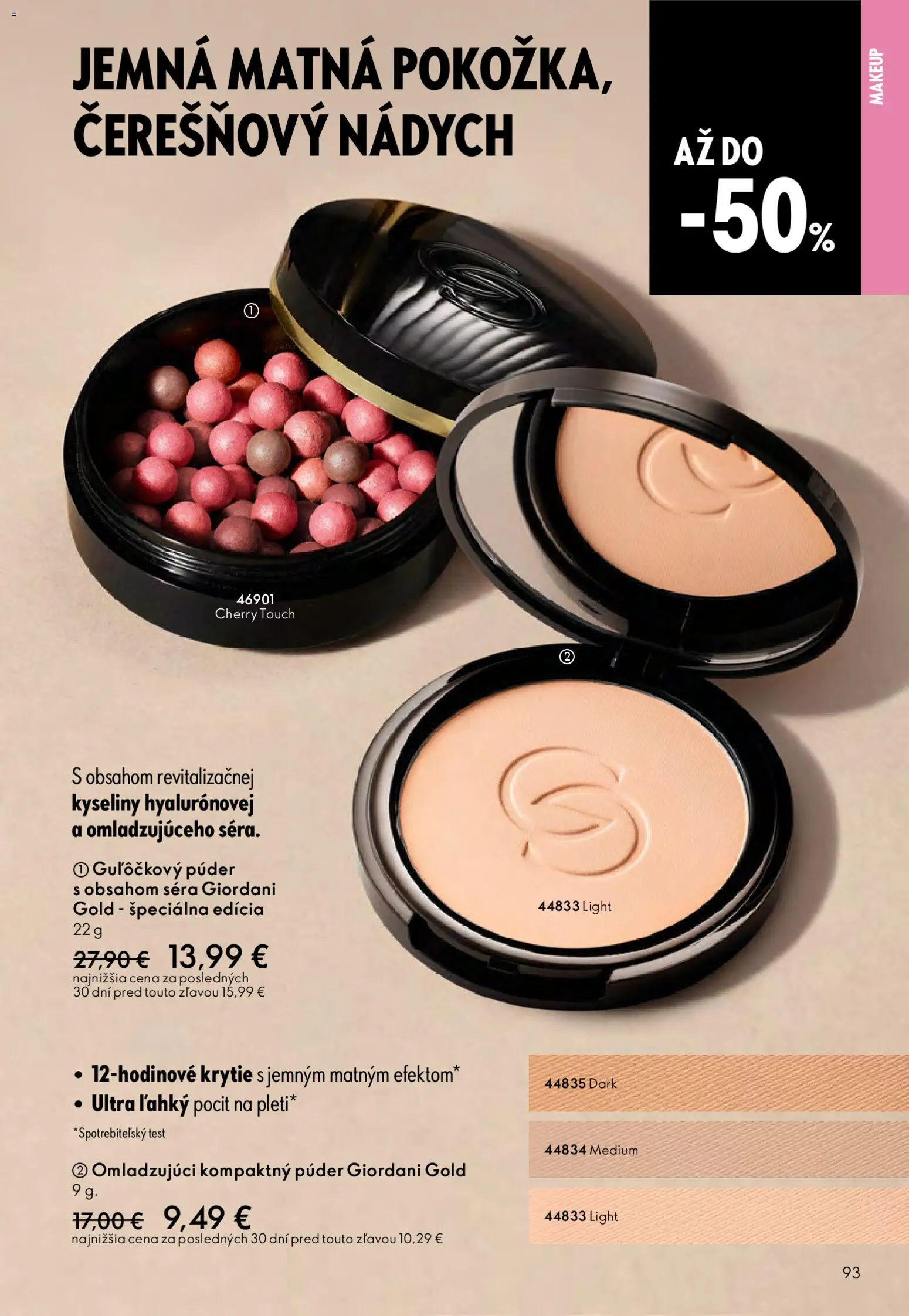 Nové Oriflame akcie – leták je platný od 06.05.2026 | Strana: 93 | Produkty: Púder