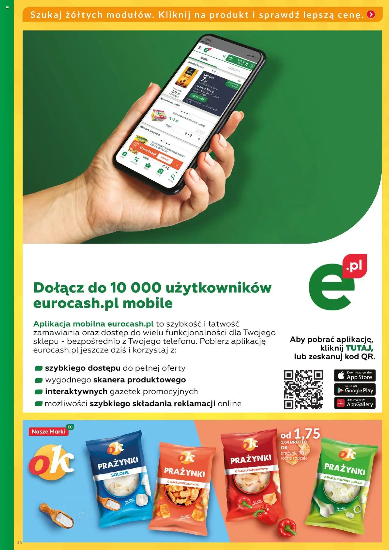 Eurocash Gazetka - Katalog Artykułów Spożywczych od 01.06.2025 | Strona: 43 | Produkty: Serek, Tchibo, Kawa