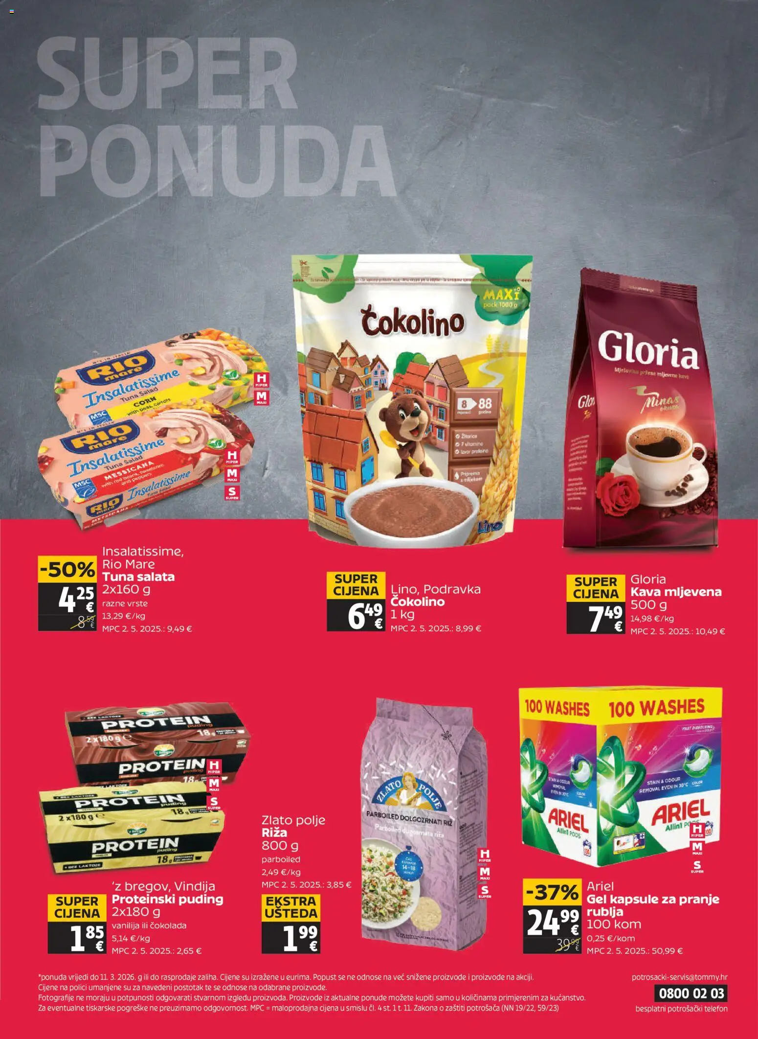 Tommy katalog | vrijedi od 05.03.2026 | Stranica: 32 | Proizvodi: Vindija, Kava, Tuna, Čokolino
