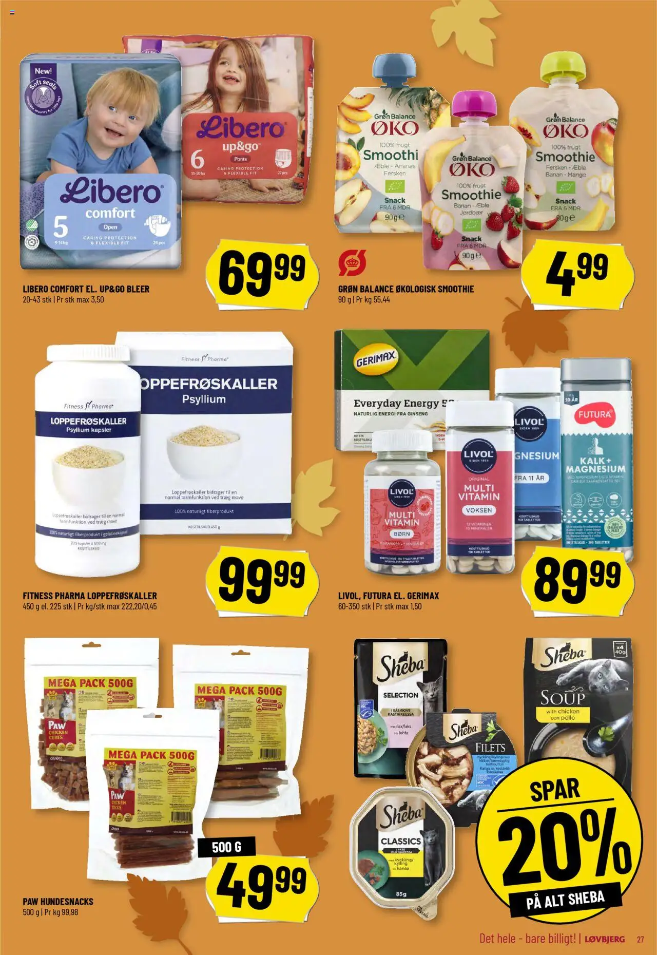 Løvbjerg tilbudsavis – gyldig fra 10.10.2025 | Side: 29 | Produkter: Mango, Ananas, Jordbær, Smoothie